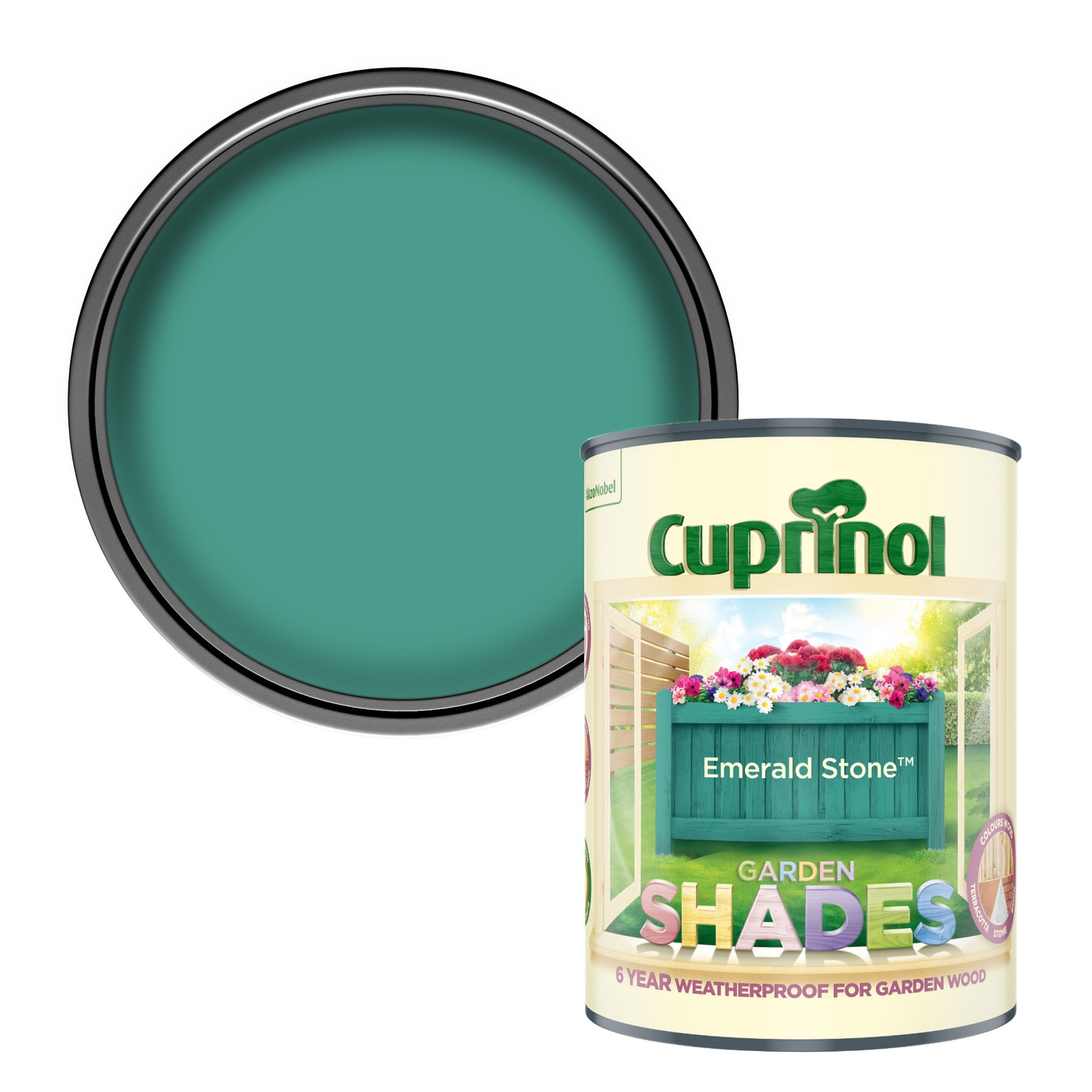 Cuprinol Garden Shades Paint Emerald Stone - 1L