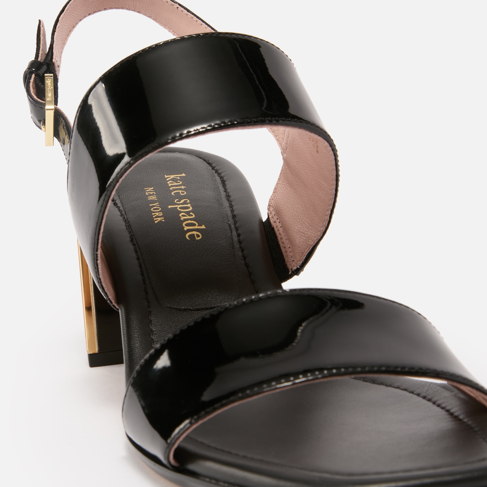 kate spade new york women's merritt patent leather heeled sandals - uk 8