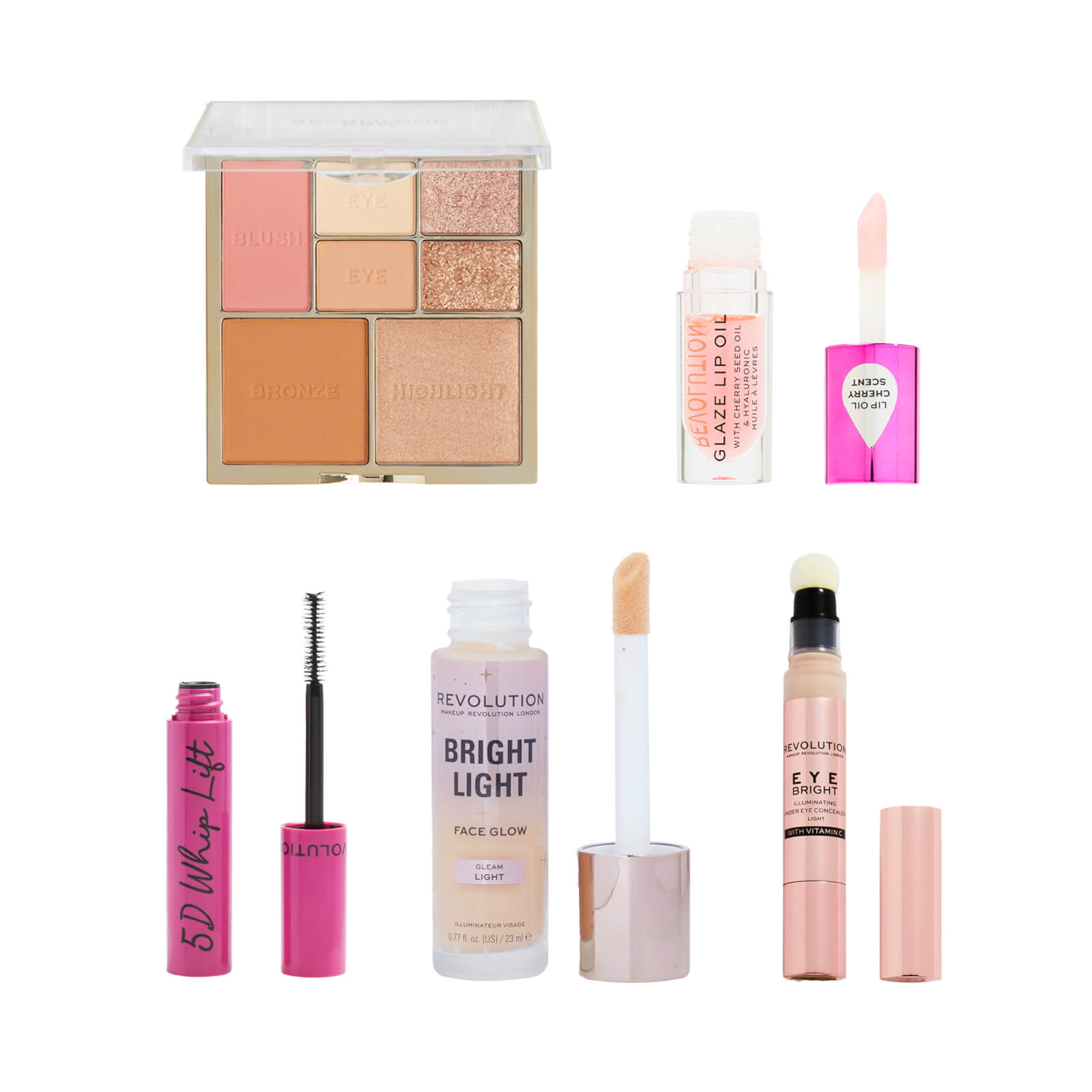 

Makeup Revolution Glow Bundle (Various Shades) - Light