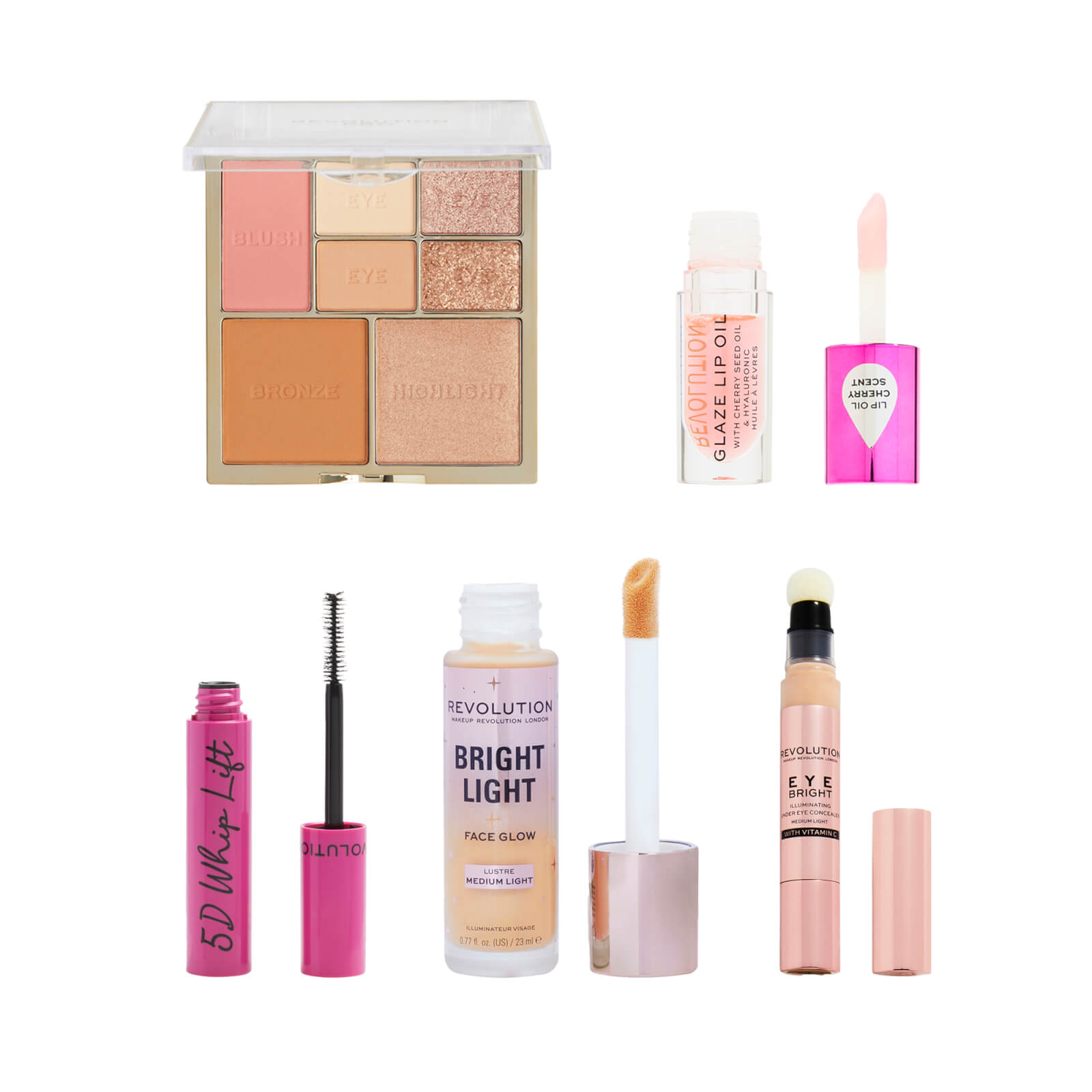 

Makeup Revolution Glow Bundle (Various Shades) - Light-Medium