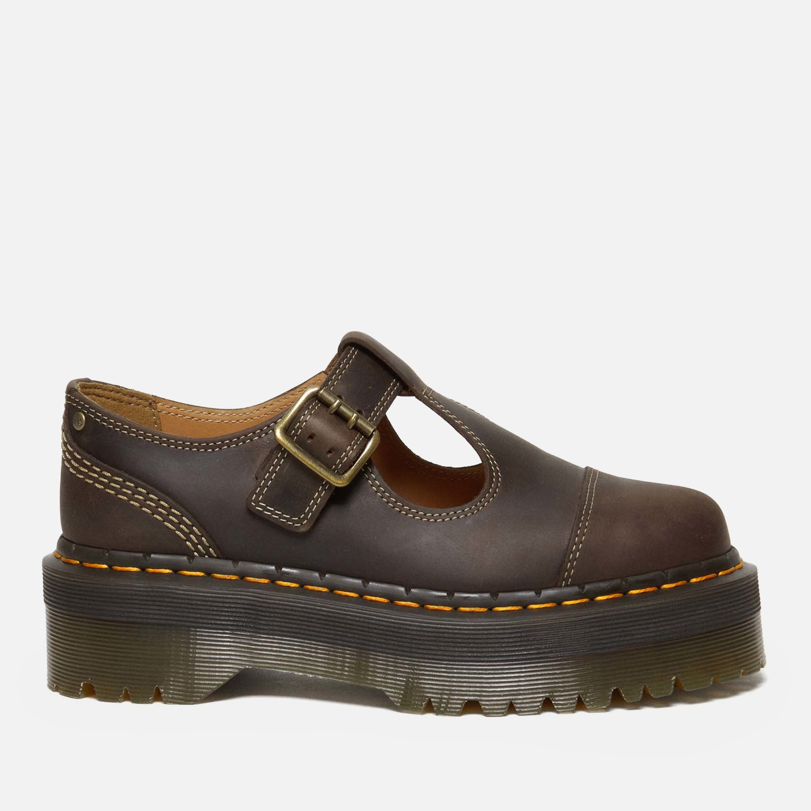Dr. Martens Bethan Leather Quad Mary-Jane Shoes - UK 8