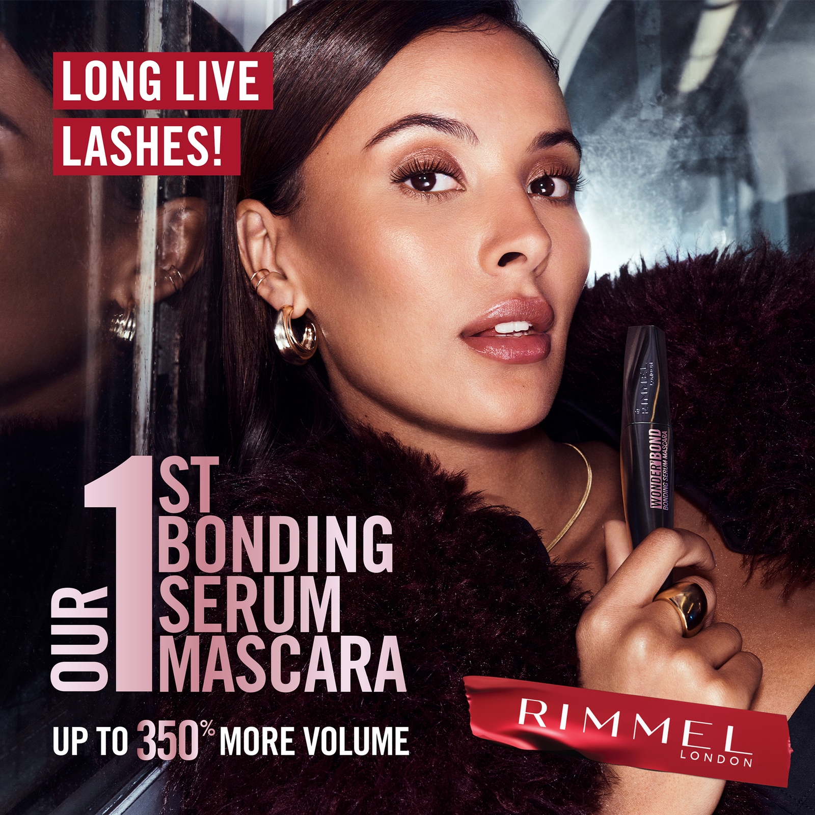 Thumbnail - Rimmel Wonder'Bond Bonding Serum Mascara - 001 Schwarz 11 ml