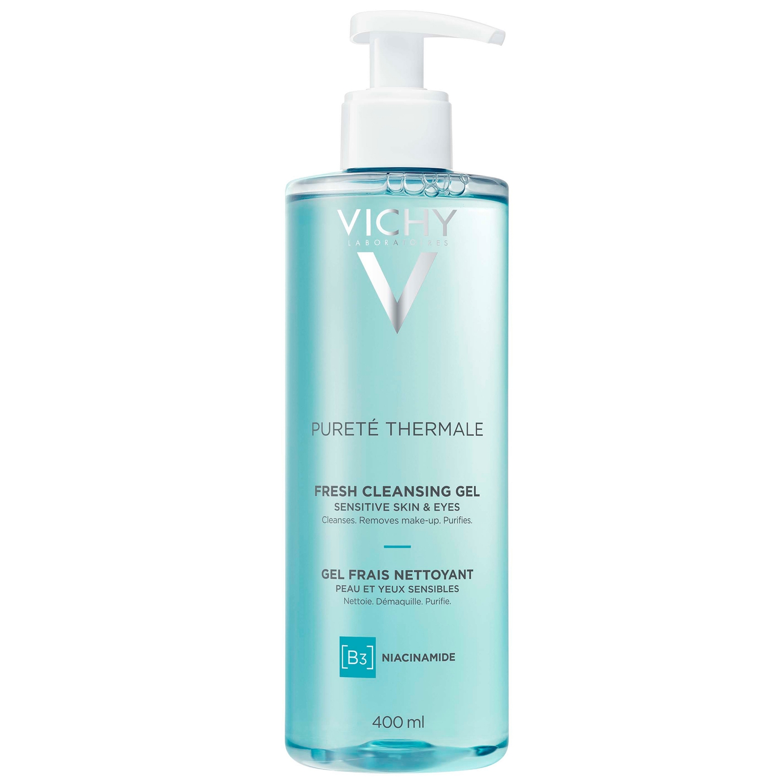 Vichy Purete Thermale Cleansing Gel (various Sizes) In White