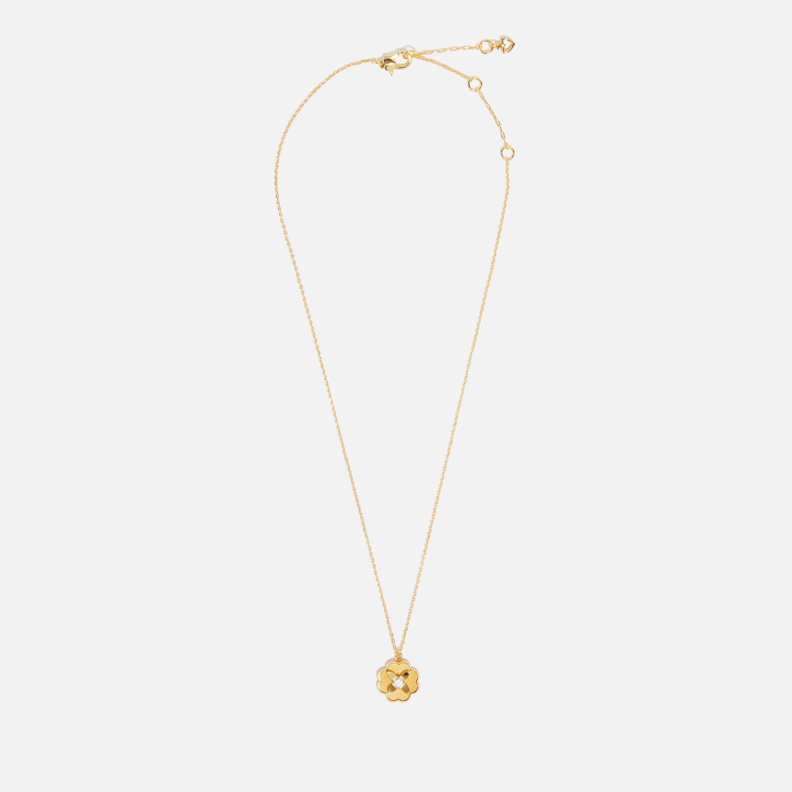 Kate Spade New York Heritage Bloom Gold-Tone Pendant Necklace