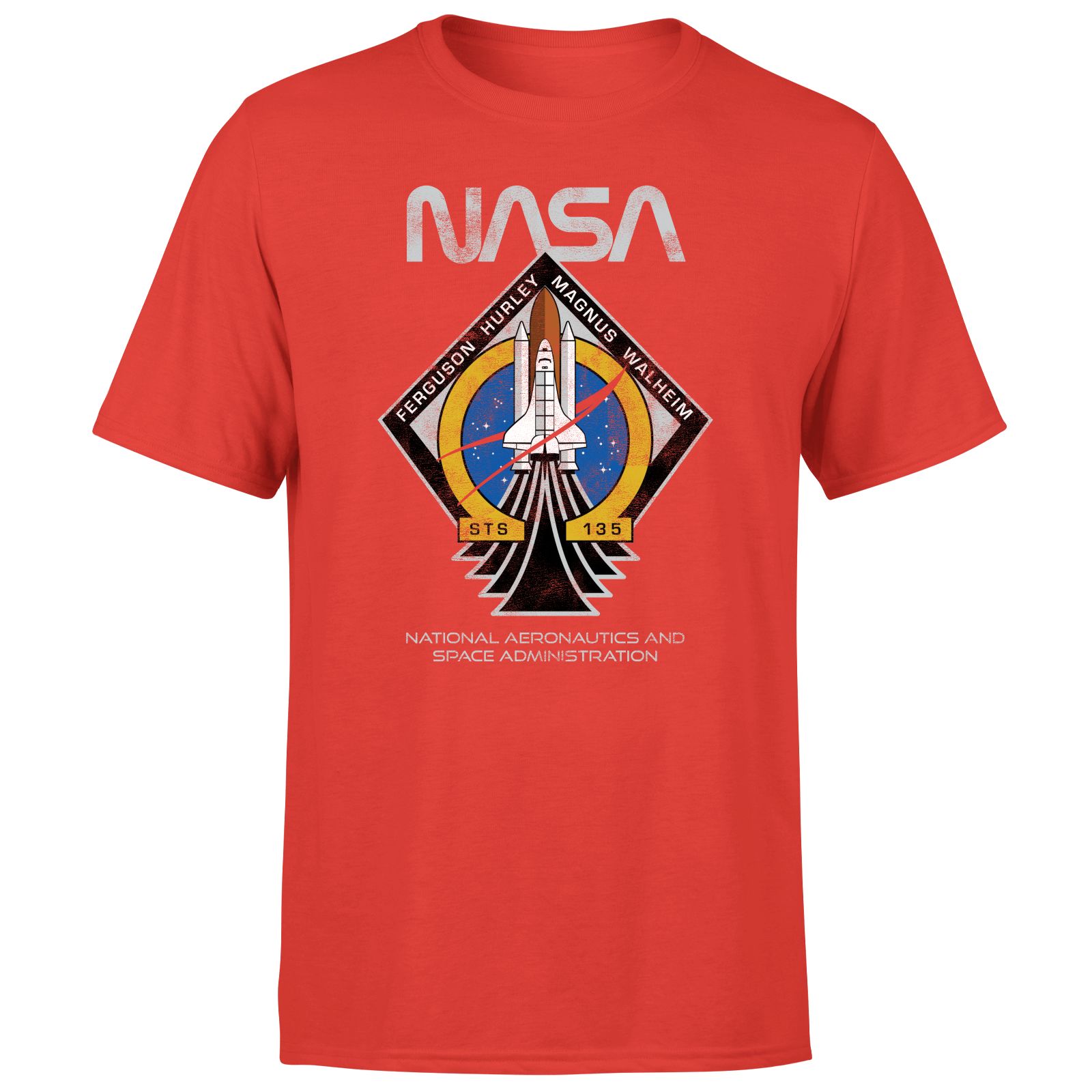 

NASA STS-135 Unisex T-Shirt - Red - XS - Rosso