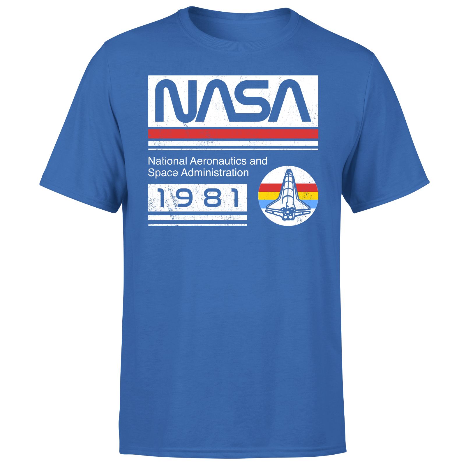 

NASA 1981 Unisex T-Shirt - Blue - L - Blue