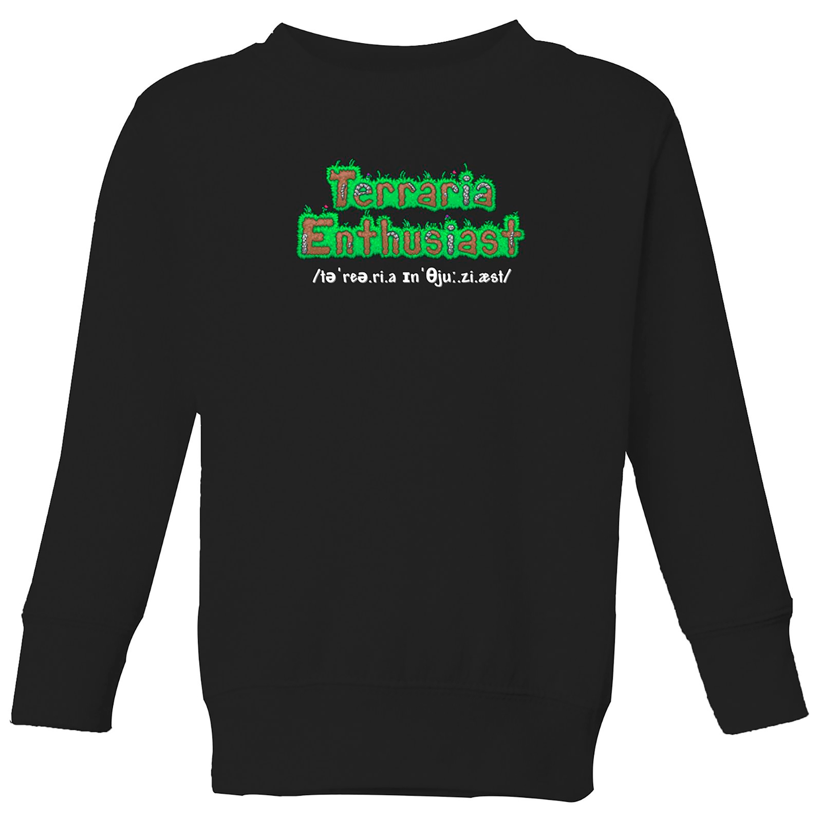 Terraria Enthusiast Kids' Sweatshirt - Black  - 9-10 Years - Black