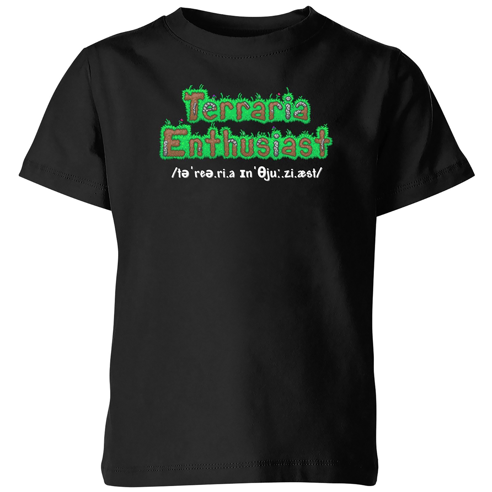Terraria Enthusiast Kids' T-Shirt - Black - 9-10 Years - Black