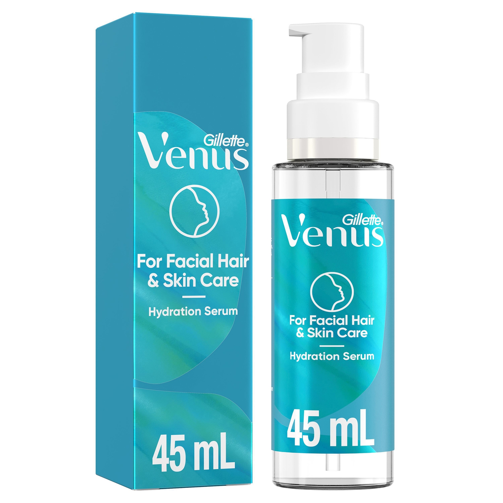 Venus Facial Hair & Skin Care Post-Shave Hydration Serum Dermaplaning