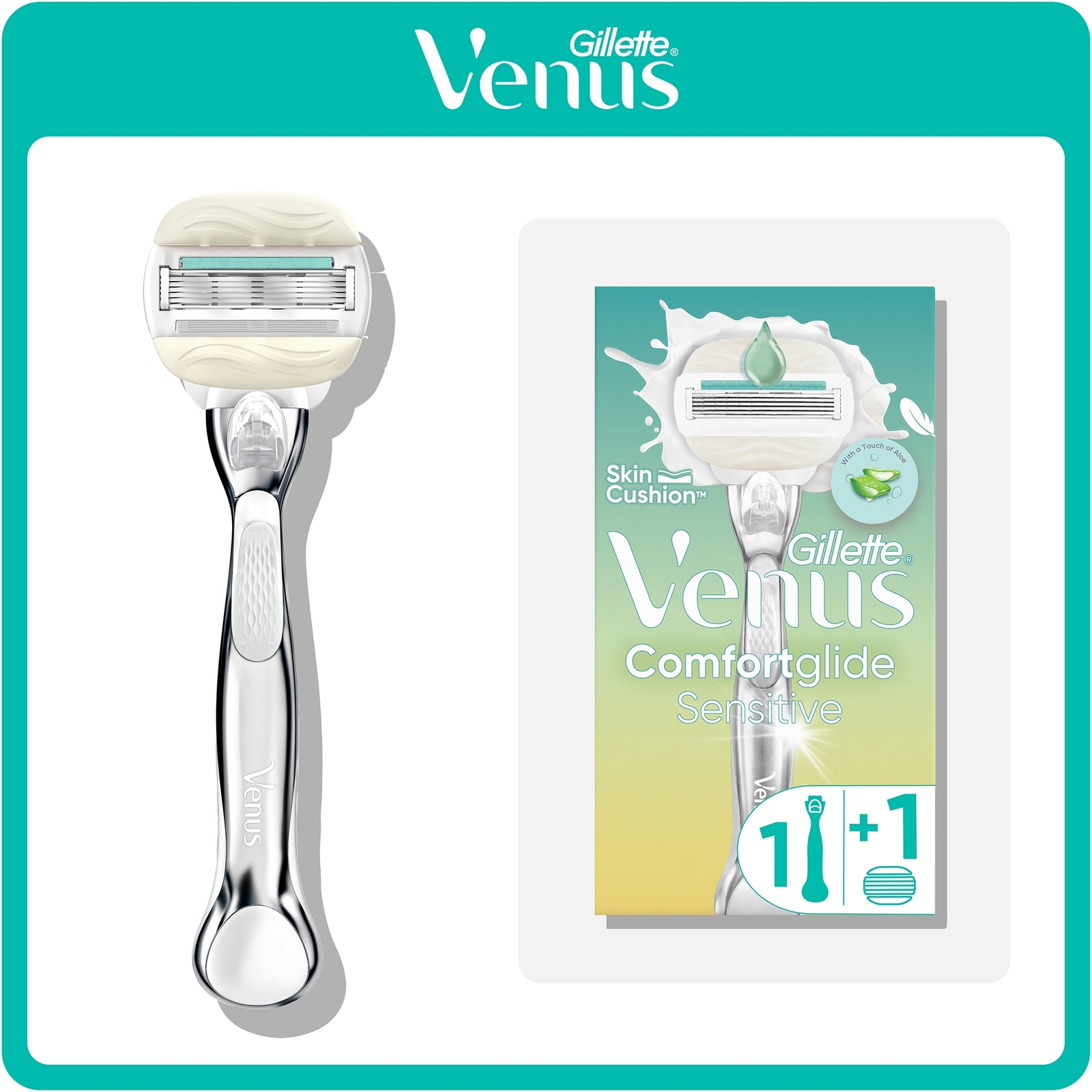 Venus Comfortglide Sensitive Razor with Aloe Vera
