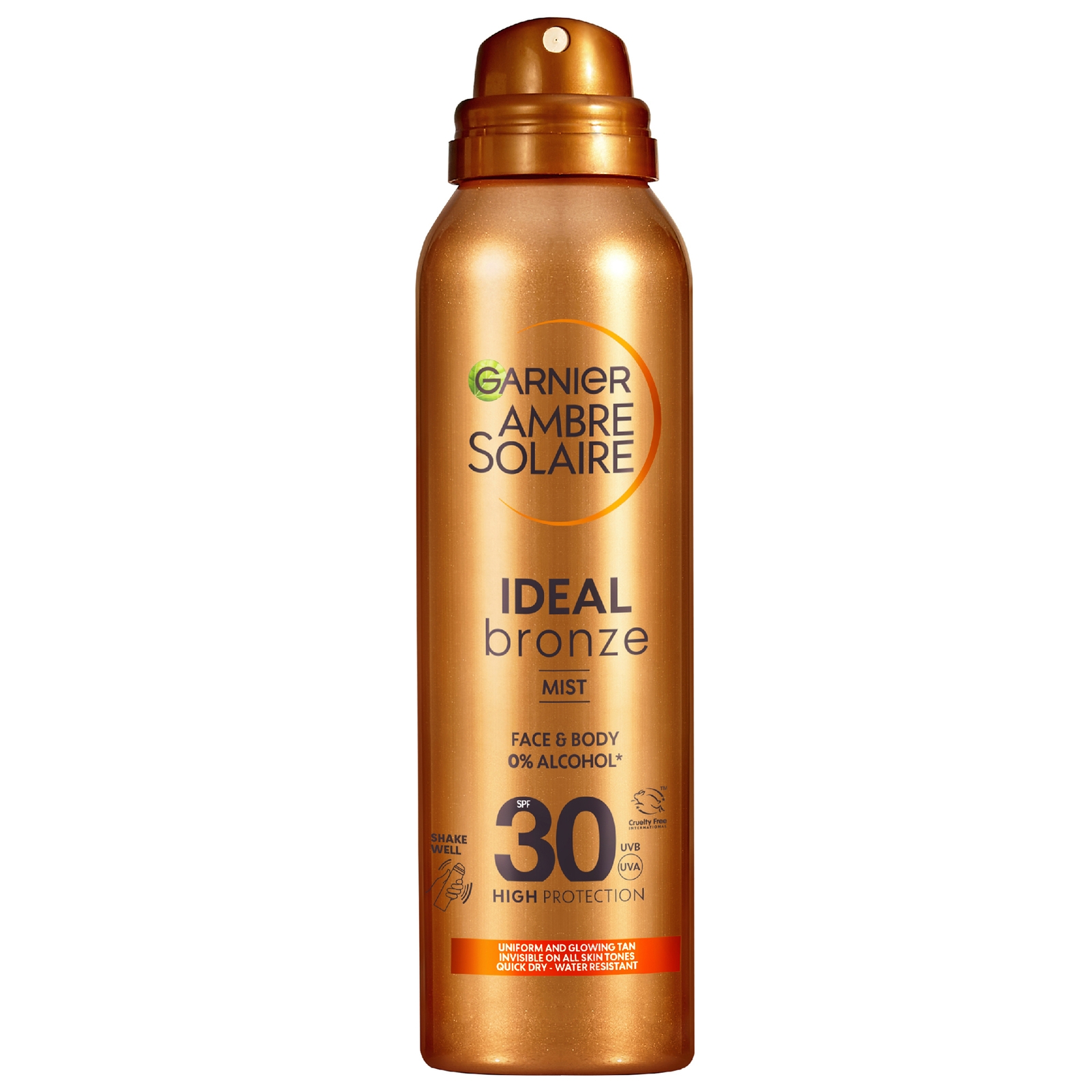 

Garnier Ambre Solaire Ideal Bronze Tanning Mist for Face and Body SPF 30 150ml