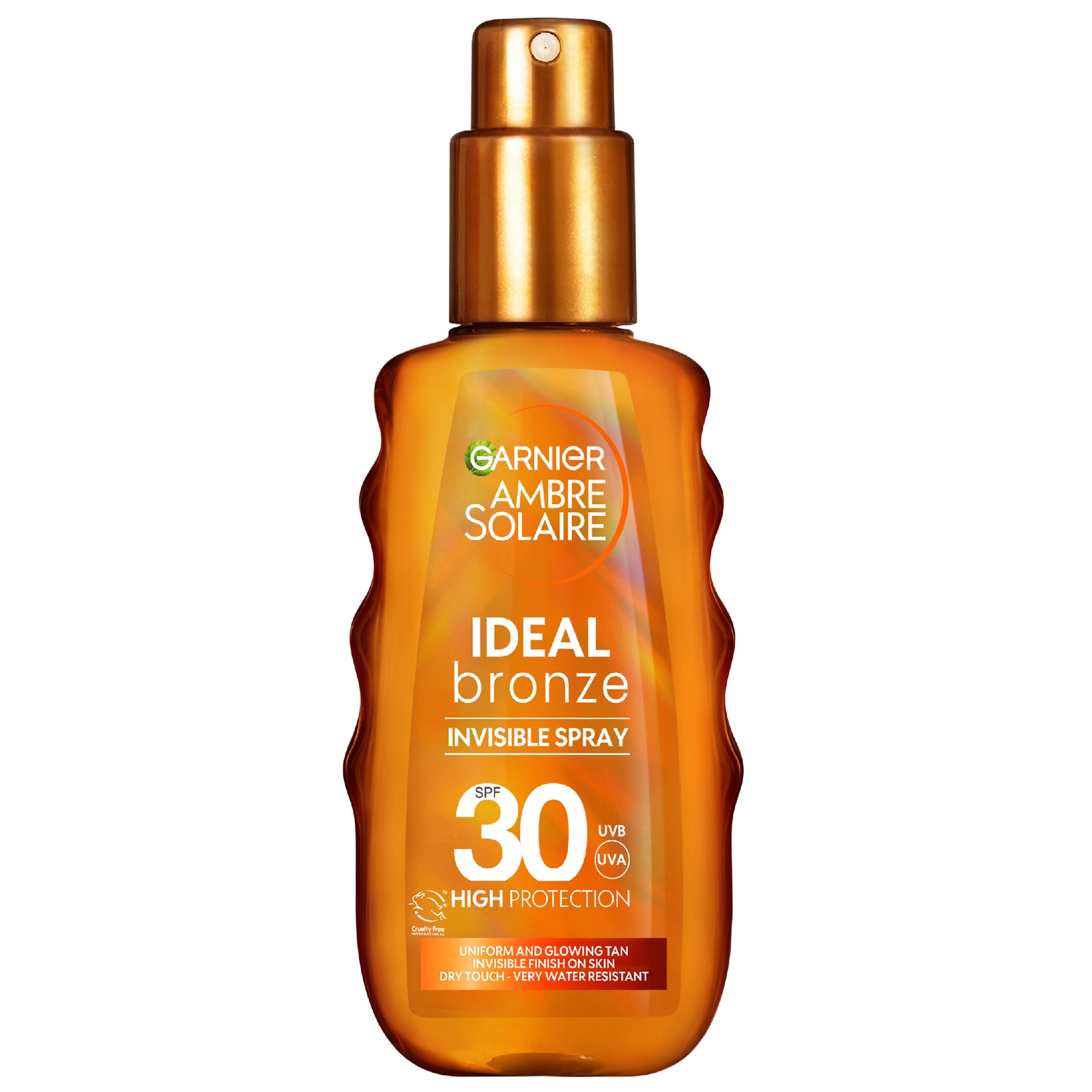 

Garnier Ambre Solaire Ideal Bronze Invisible Tanning Spray for Face and Body SPF 30 150ml