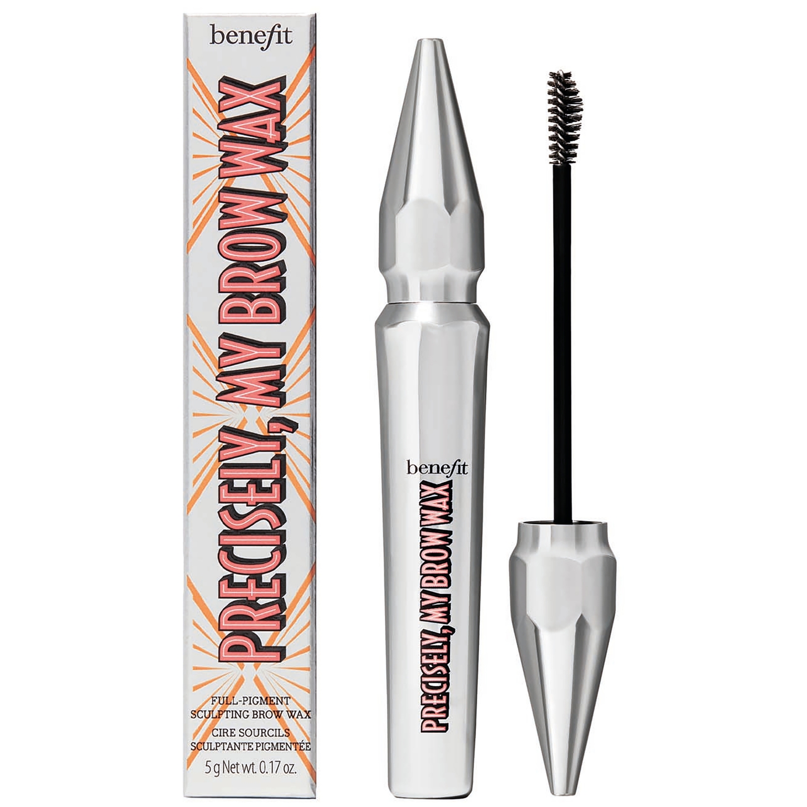 benefit Precisely My Brow Full Pigment Sculpting Brow Wax 5g (Various Shades) - 6 Cool Soft Black