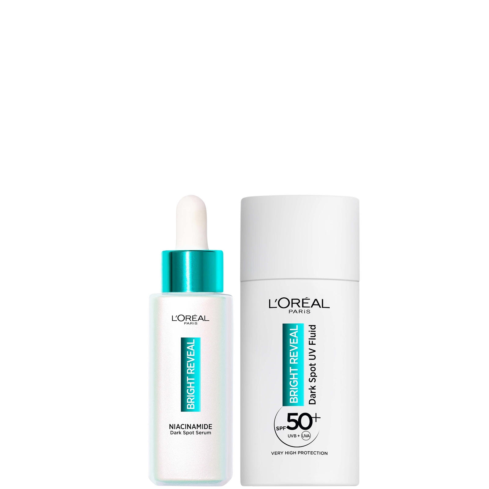 L'oréal Paris Exclusive Niacinamide Dark Spot Routine With Serum And Uv Fluid Spf50+ In White
