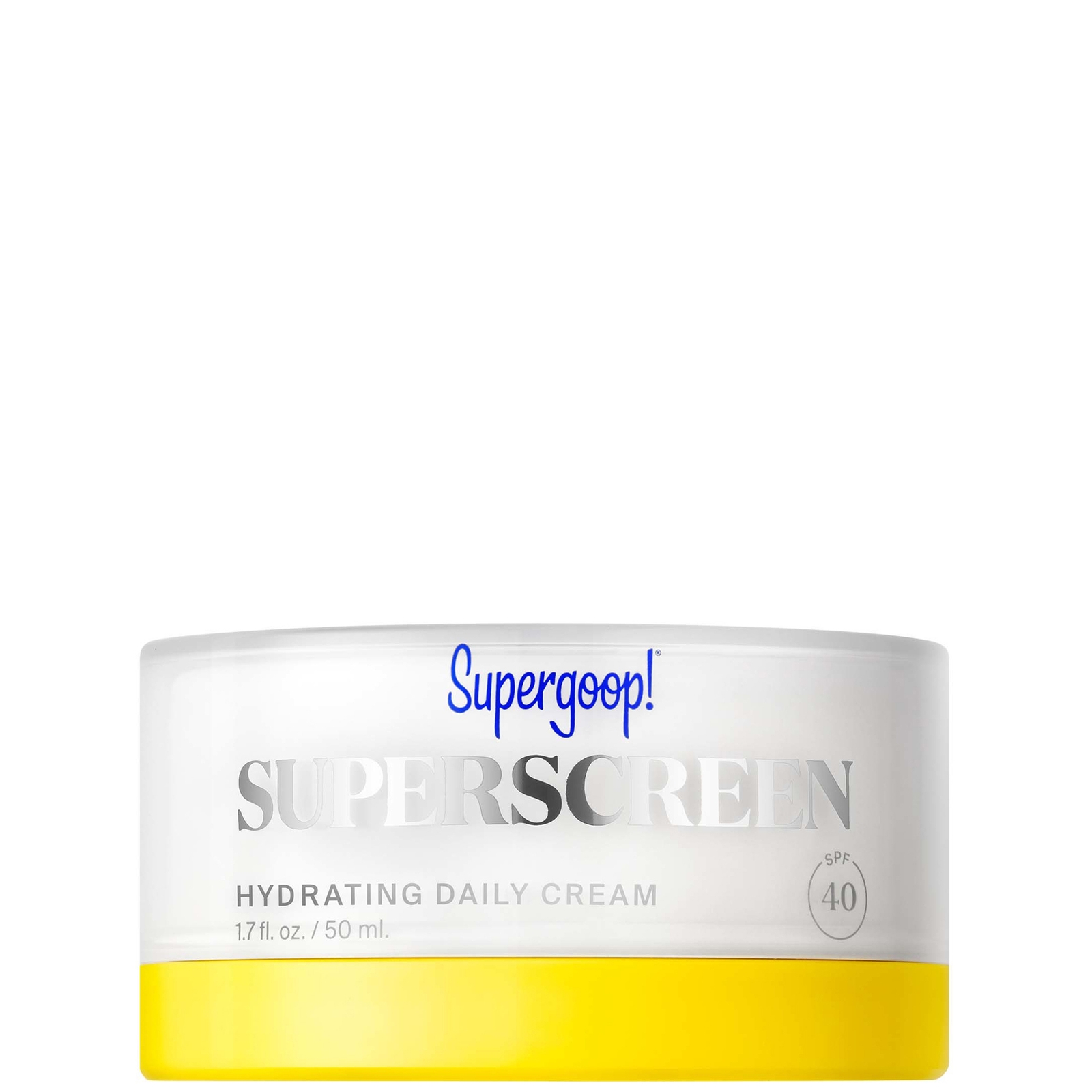Supergoop Superscreen Hydrating Daily Cream Spf 40 50ml In White