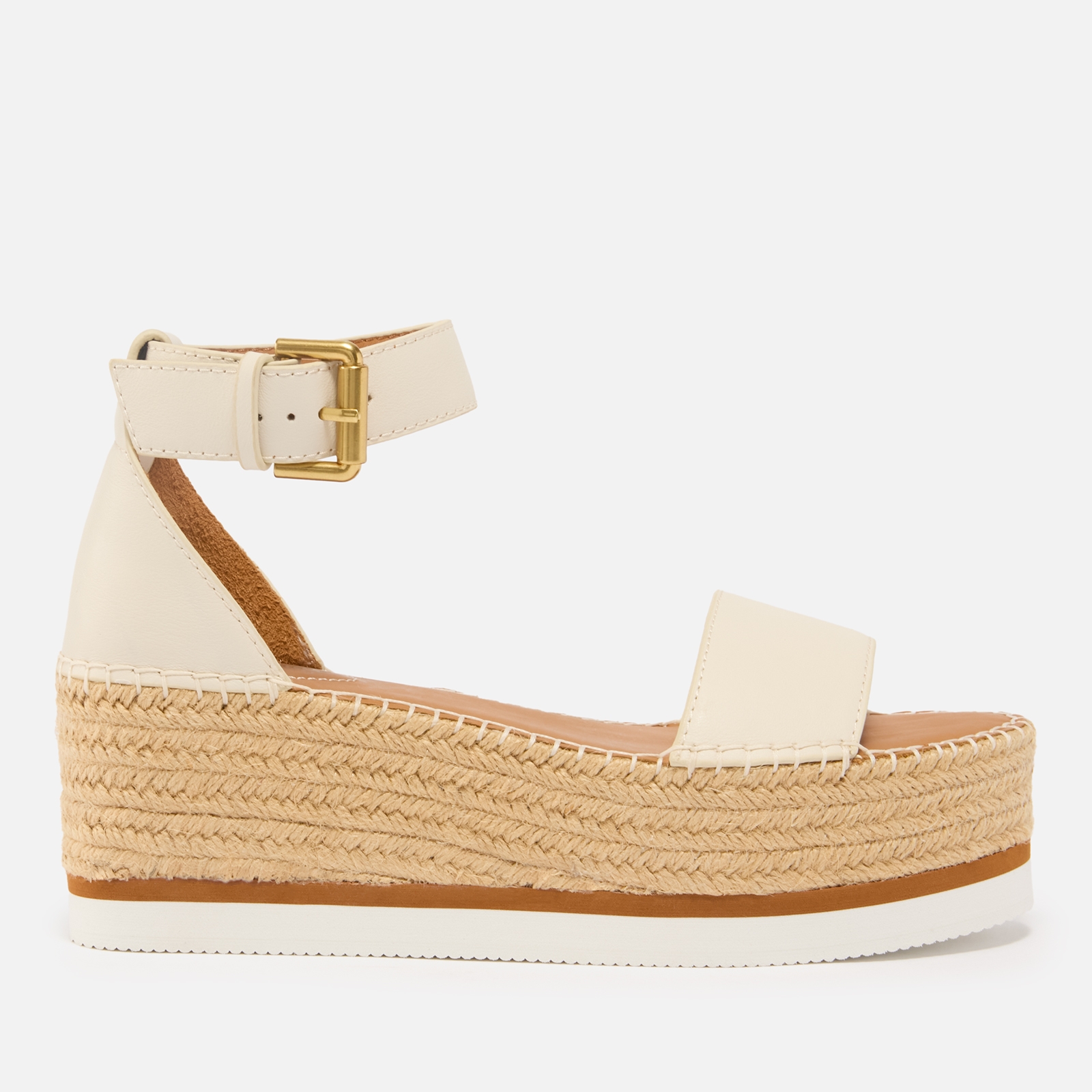 See By Chloé Women's Glyn Flatform Espadrille Sandals - Natural - 3