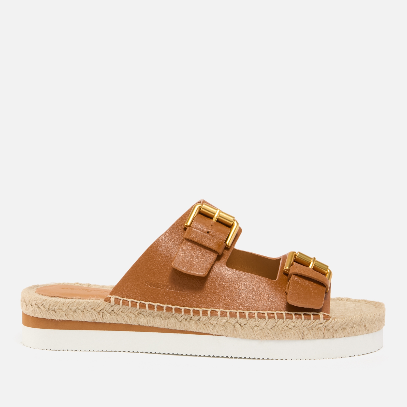 See By Chloe Women’s Glyn Leather Double-Strap Espadrille Sandals
