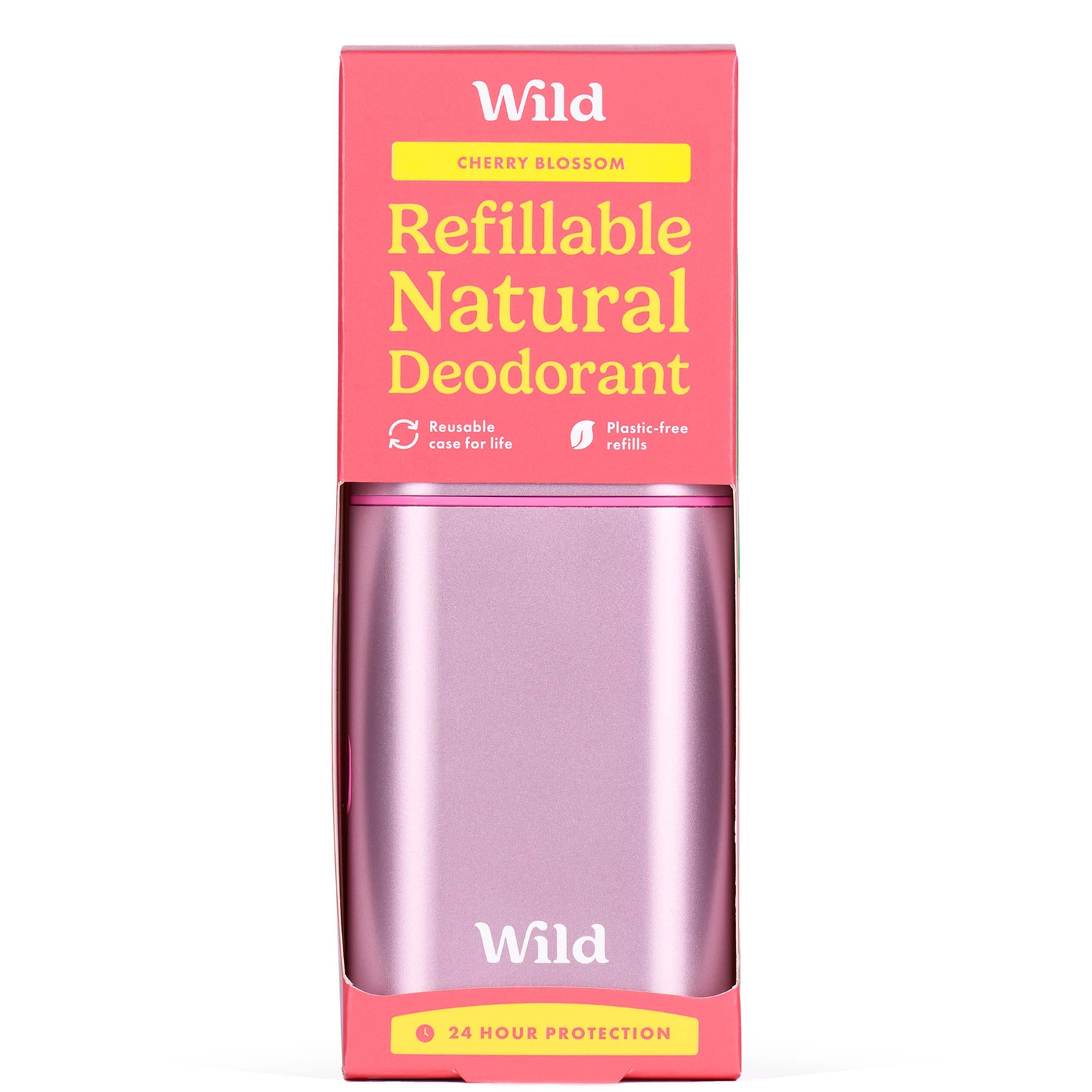 Image of Wild Cherry Blossom Deodorant in Pink Case 40g