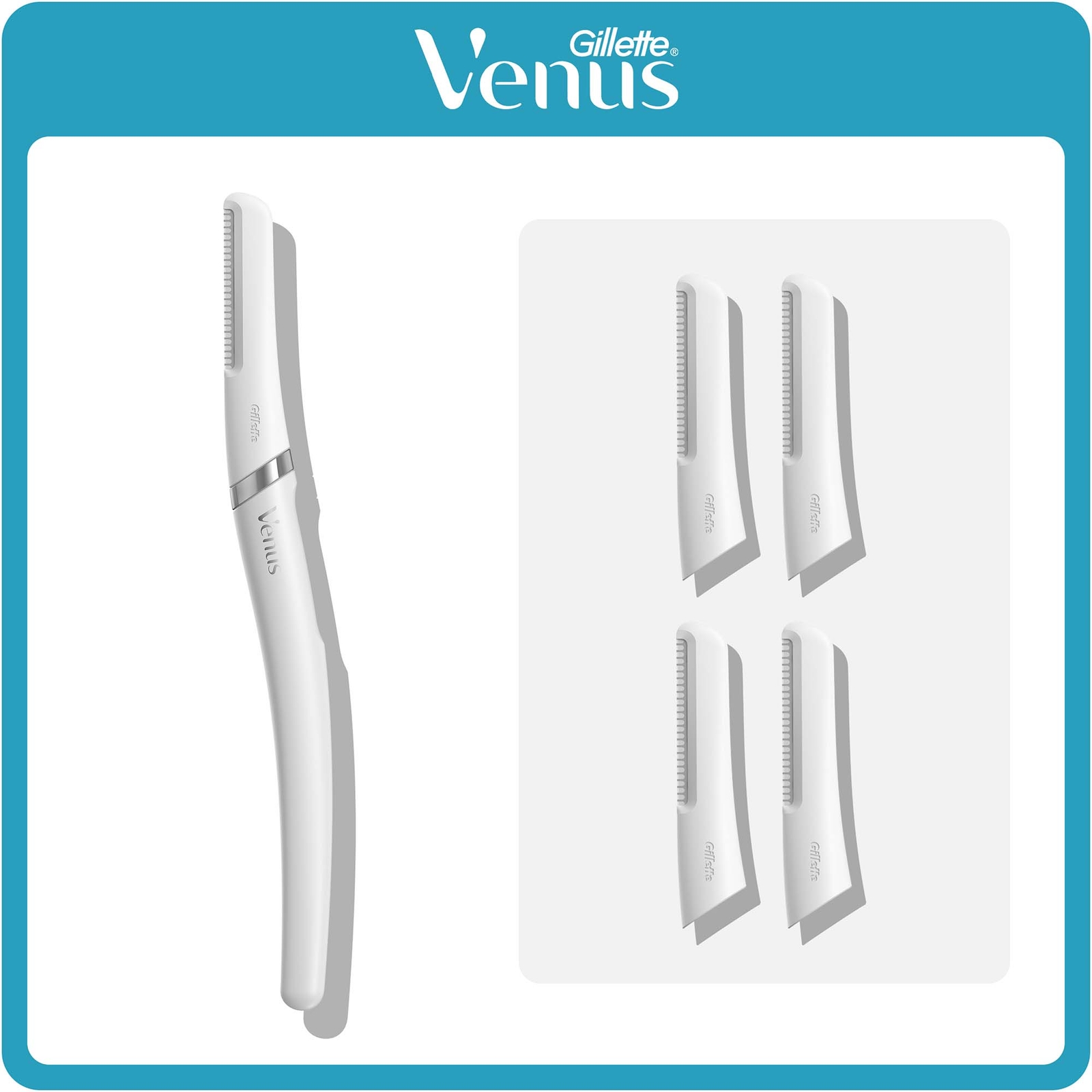 Venus Facial Hair & Skincare Exfoliating Dermaplaning Kit