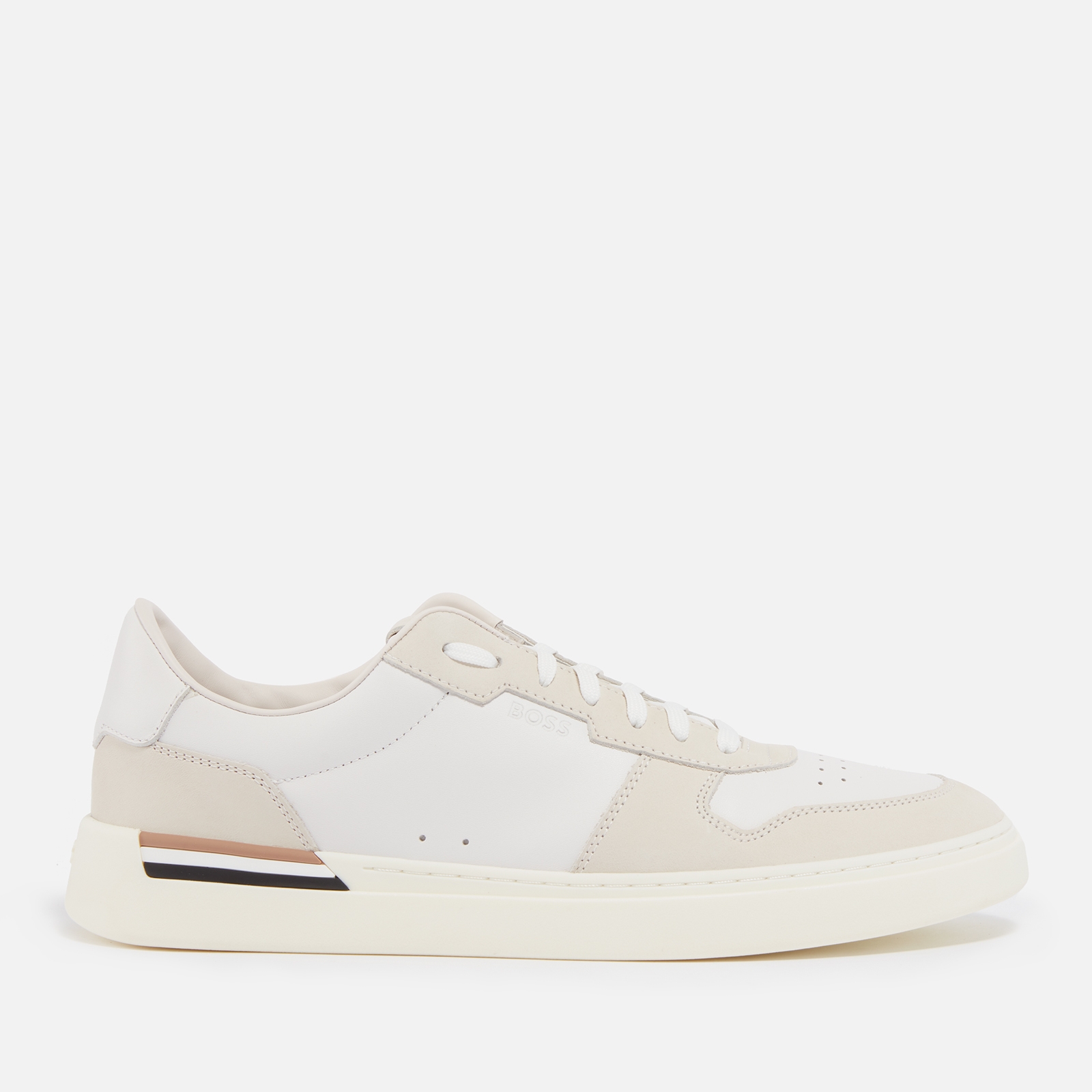 BOSS Men’s Clint Leather Suede Tennis Trainers