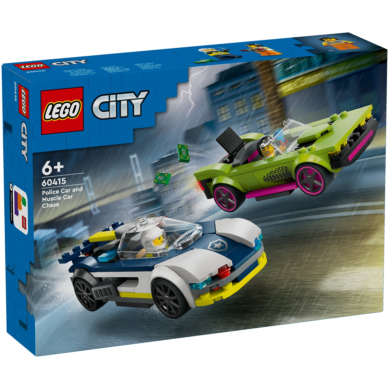 Image of 60415 LEGO® CITY Chase with police car and Muscle Car
