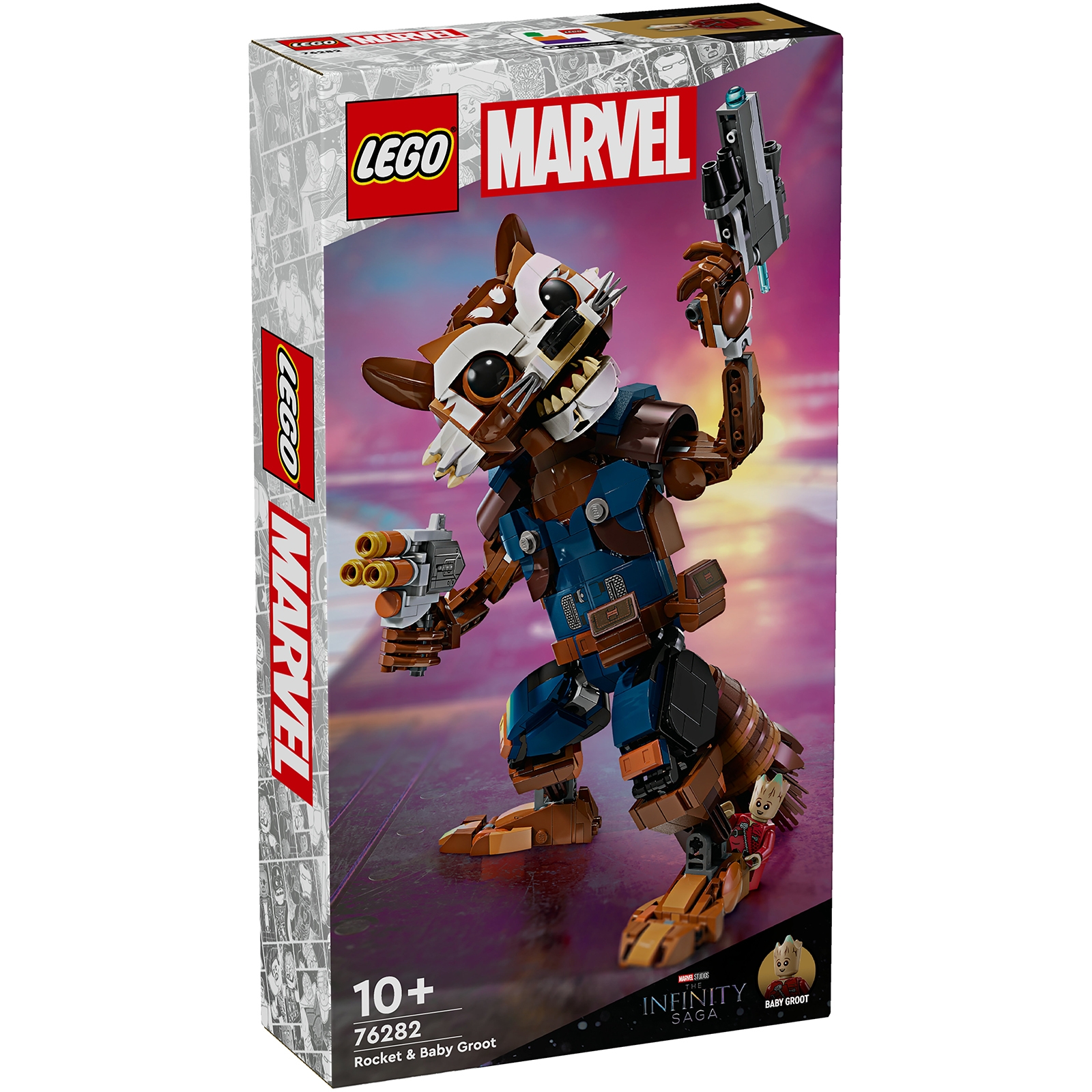 LEGO Marvel Rocket & Baby Groot Buildable Toy Figures 76282
