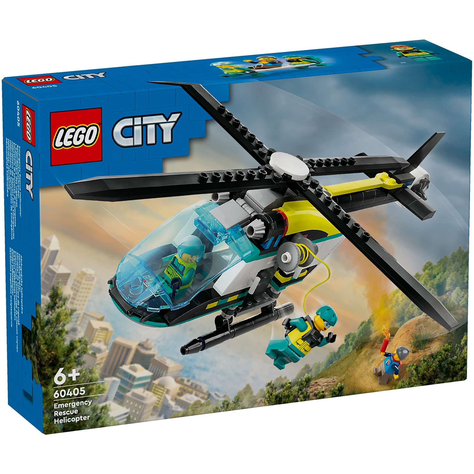 LEGO City Emergency Rescue Helicopter Toy Set 60405