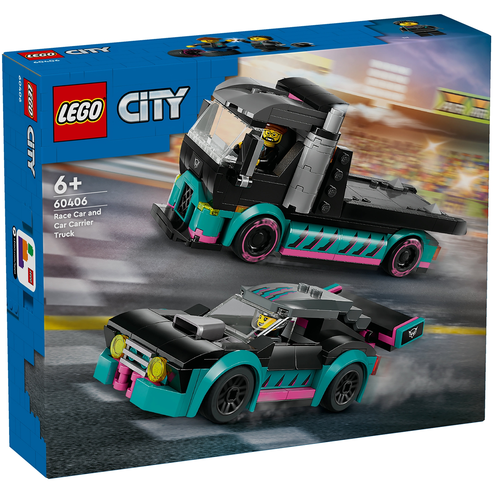 Image of 60406 LEGO® CITY Car transporter with race car