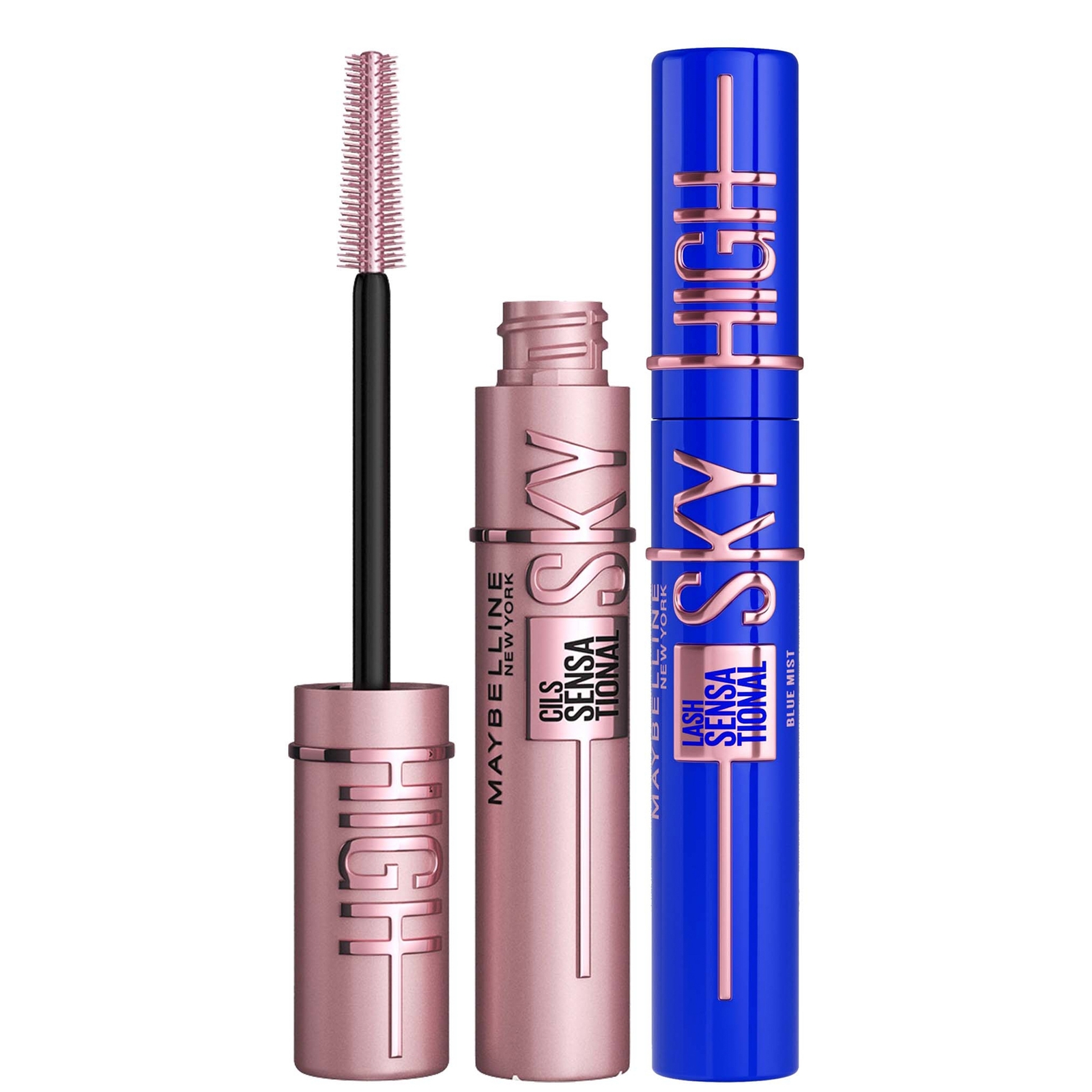 Image of Maybelline Lash Sensational Sky High Mascara Bundle (Various Shades) - Blue Mist051