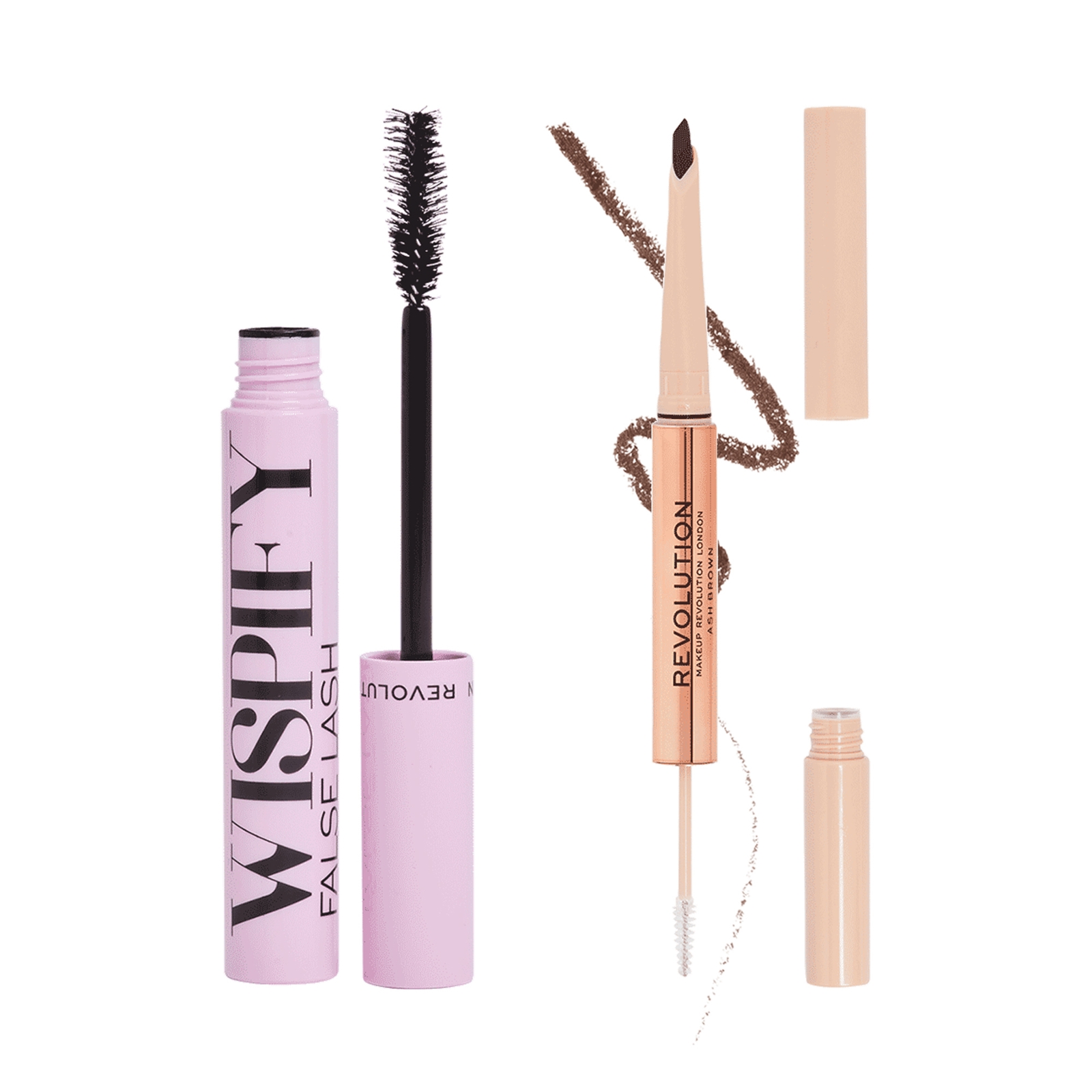 Revolution Wispify and Fluffy Brow Bundle (Various Shades) - Ash brown