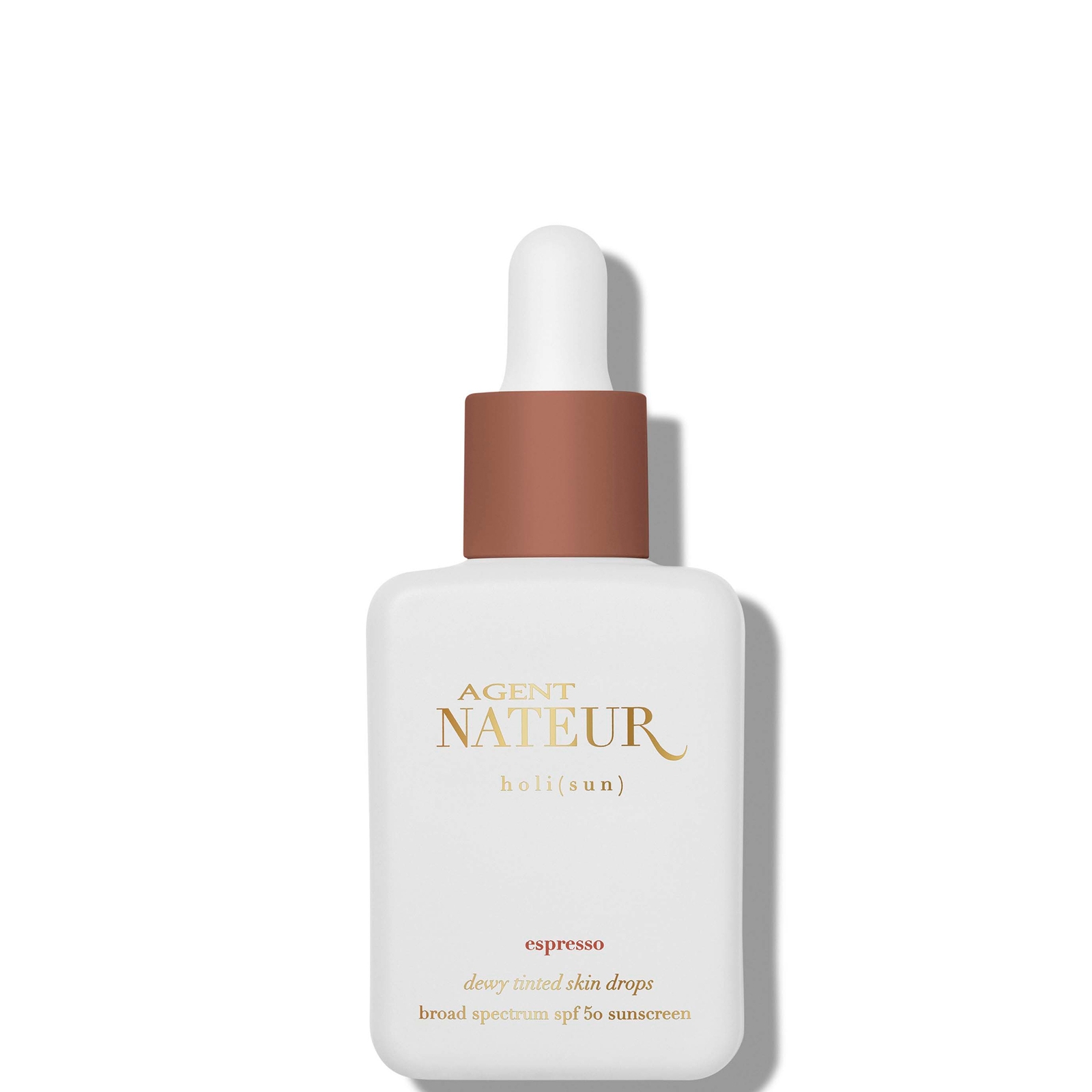 Shop Agent Nateur Holi (sun) Spf 50 Dewy Tinted Skin Drops 30ml (various Shades) In Espresso