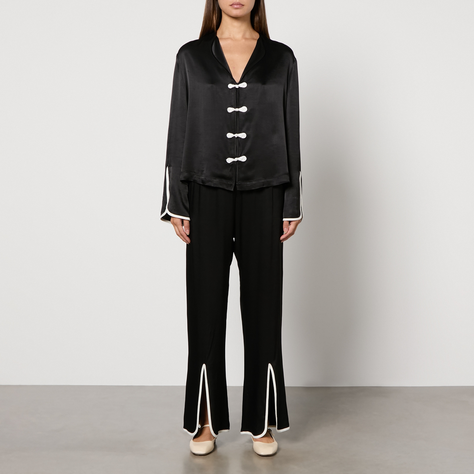 Sleeper Louis Bow Satin Pyjama Set - S