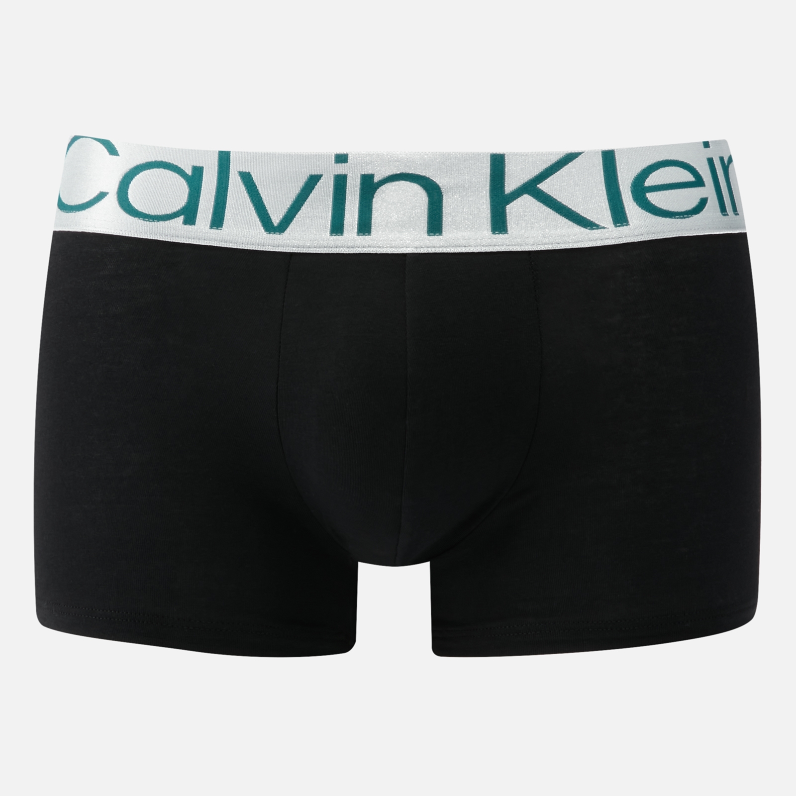 calvin klein three-pack steel cotton-blend boxer trunks - xs
