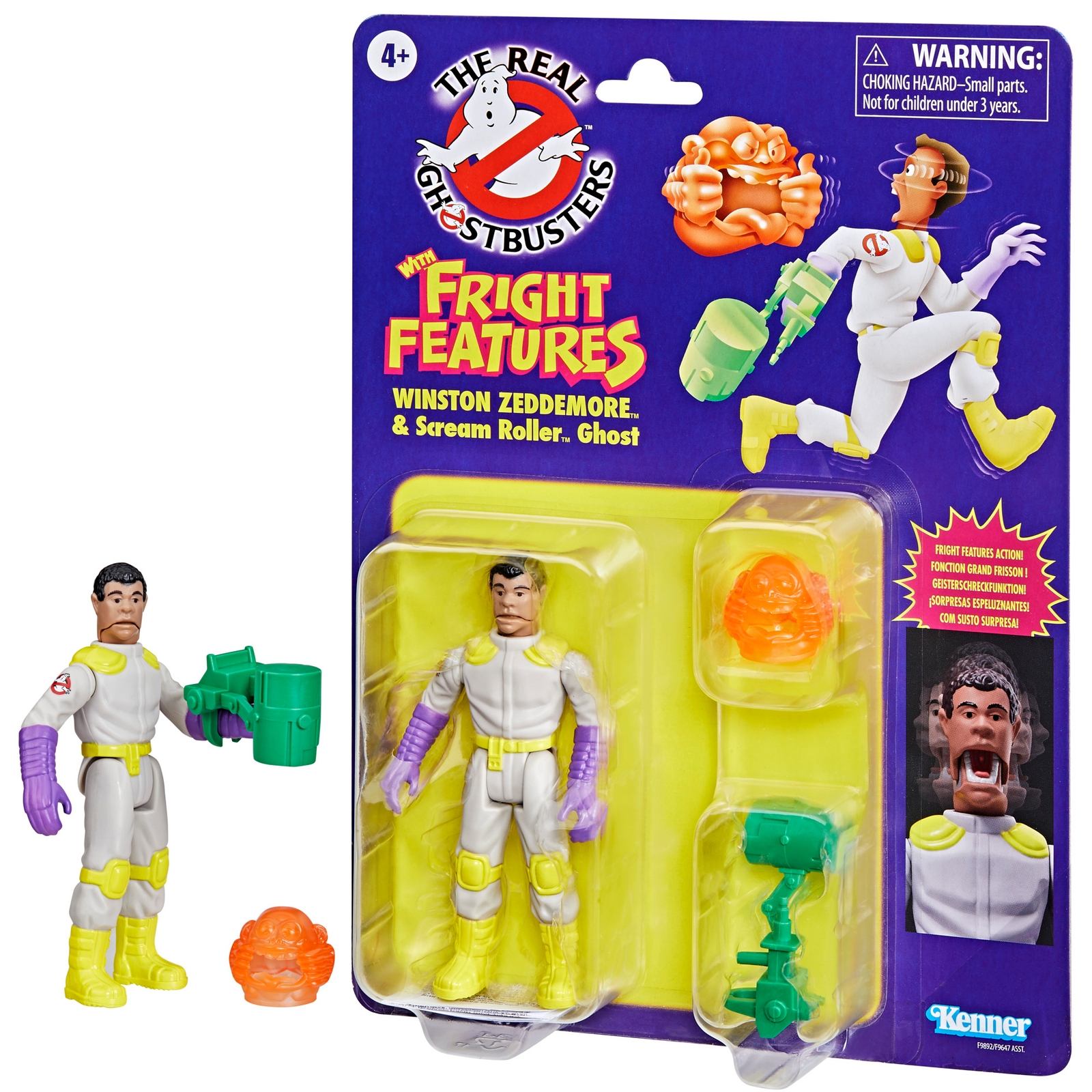 Hasbro Ghostbusters Kenner Classics The Real Ghostbusters Winston Zeddemore & Scream Roller Ghost