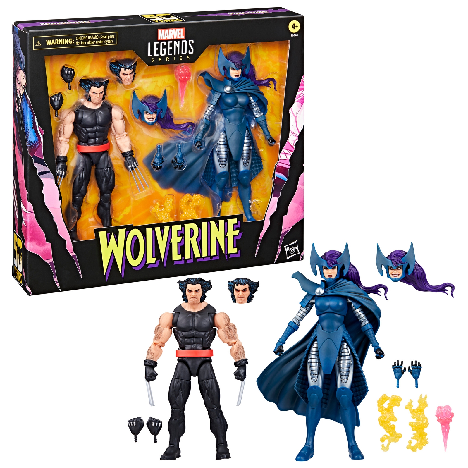 Photos - Action Figures / Transformers Hasbro Marvel Legends Series Wolverine and Psylocke, 6 Comics Collectible 