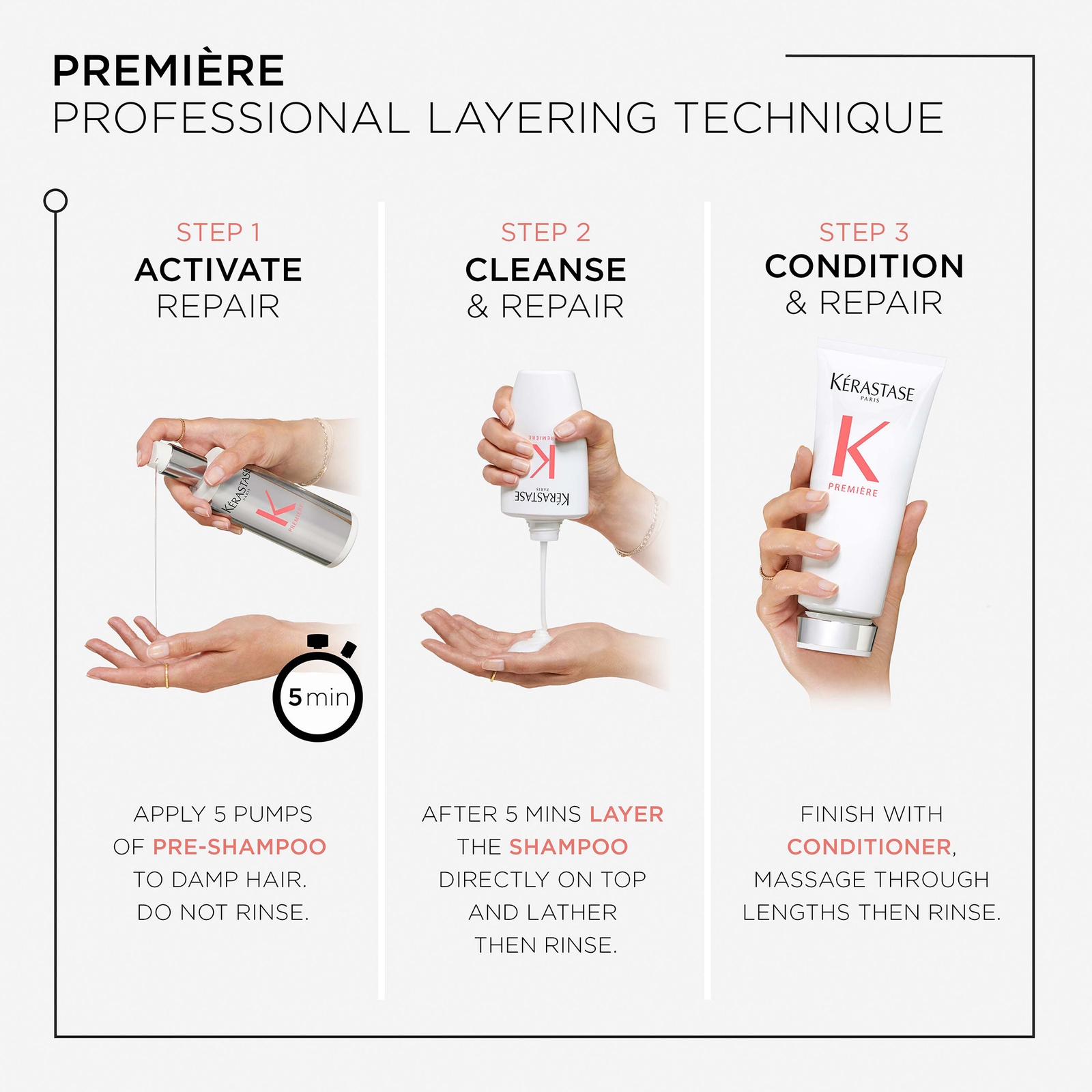 Thumbnail - Kérastase Première Decalcifying Pre-Shampoo with Travel Size Shampoo for Damaged Hair with Pure Citric Acid