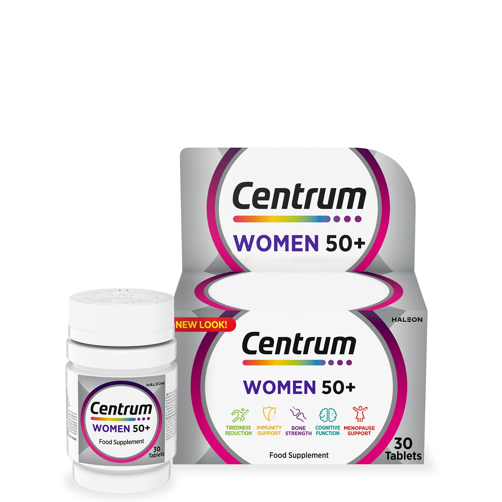WOMEN'S 50+ MULTIVITAMINS AND MINERALS TABLETS - 30 TABLETS