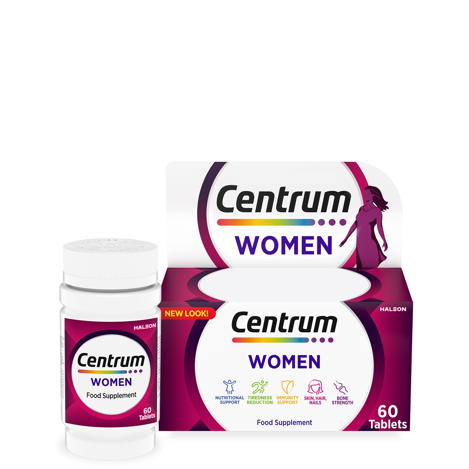 Centrum Women's Multivitamins And Minerals Tablets - 60 Tablets In White