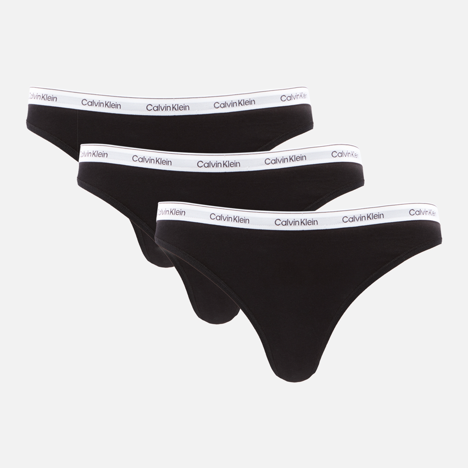 Calvin Klein Modern Three-Pack Logo Stretch-Jersey Thongs - L