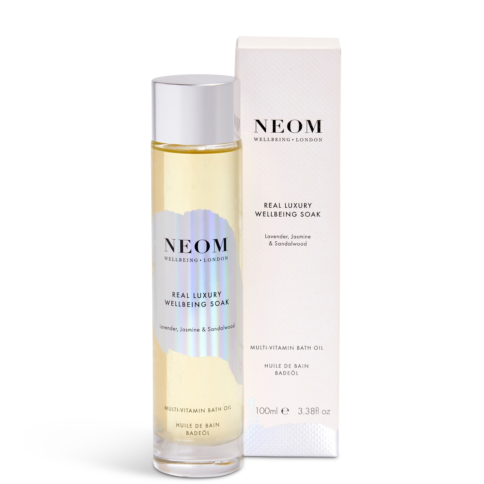 Shop Neom Real Luxury Wellbeing Soak Multi-vitamin Bath Oil 100ml