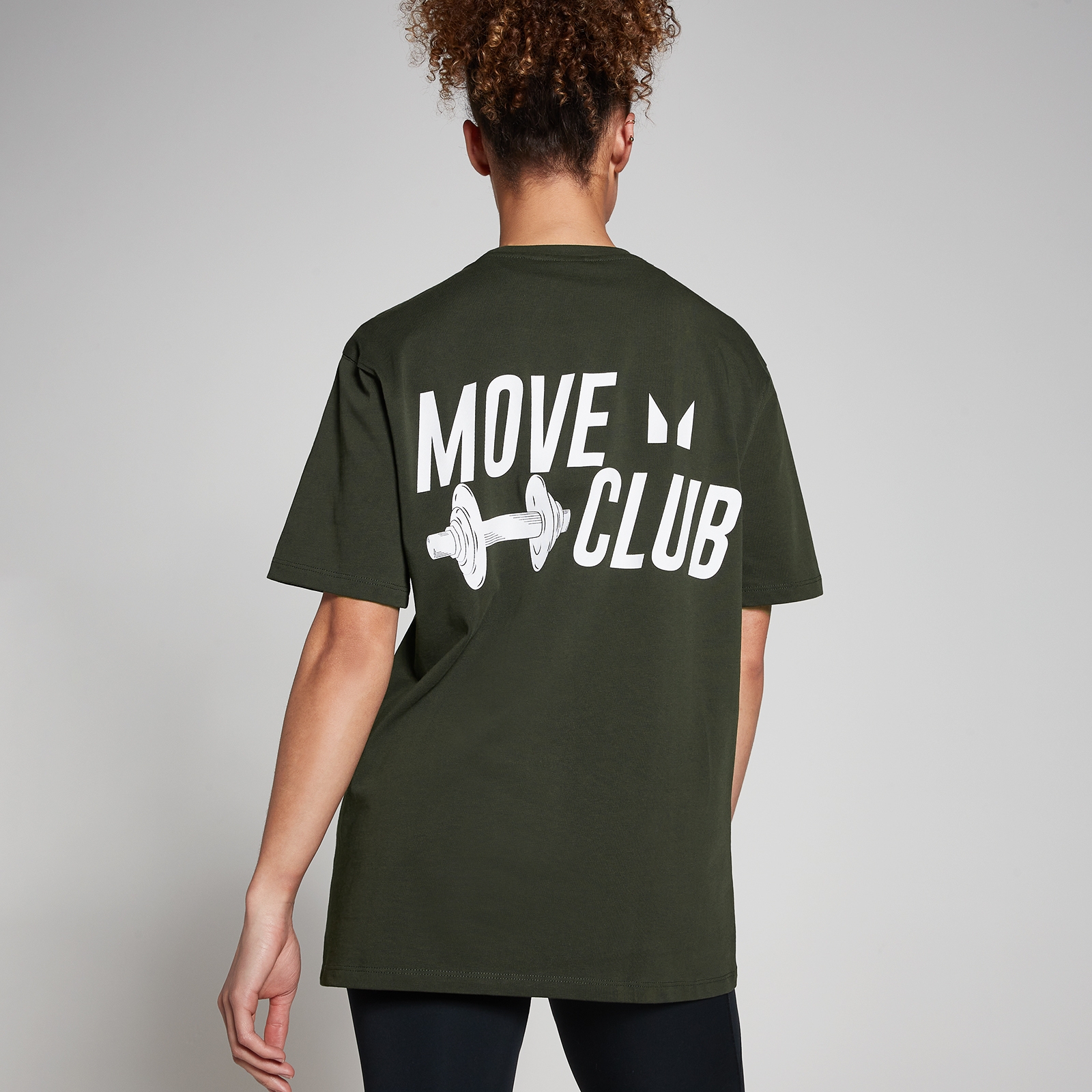 Image of T-shirt MP Oversize Move Club - Verde foresta - XXS-XS