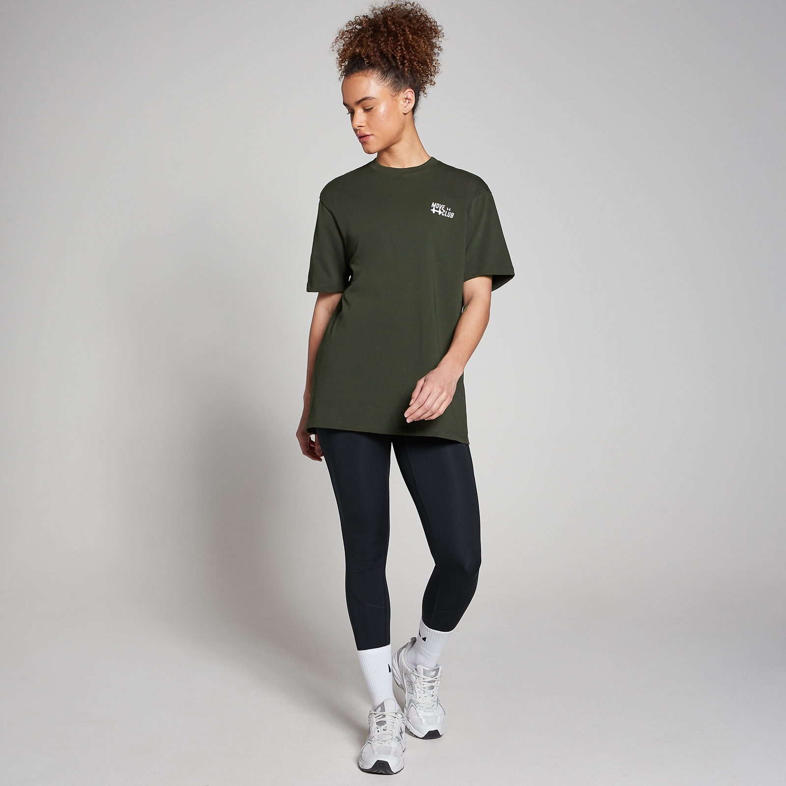 5059883419756 - FIBO Oversized Move Club T-Shirt – Waldgrün - S-M 5059883419756 - FIBO Oversized Move Club T-Shirt – Waldgrün - S-M