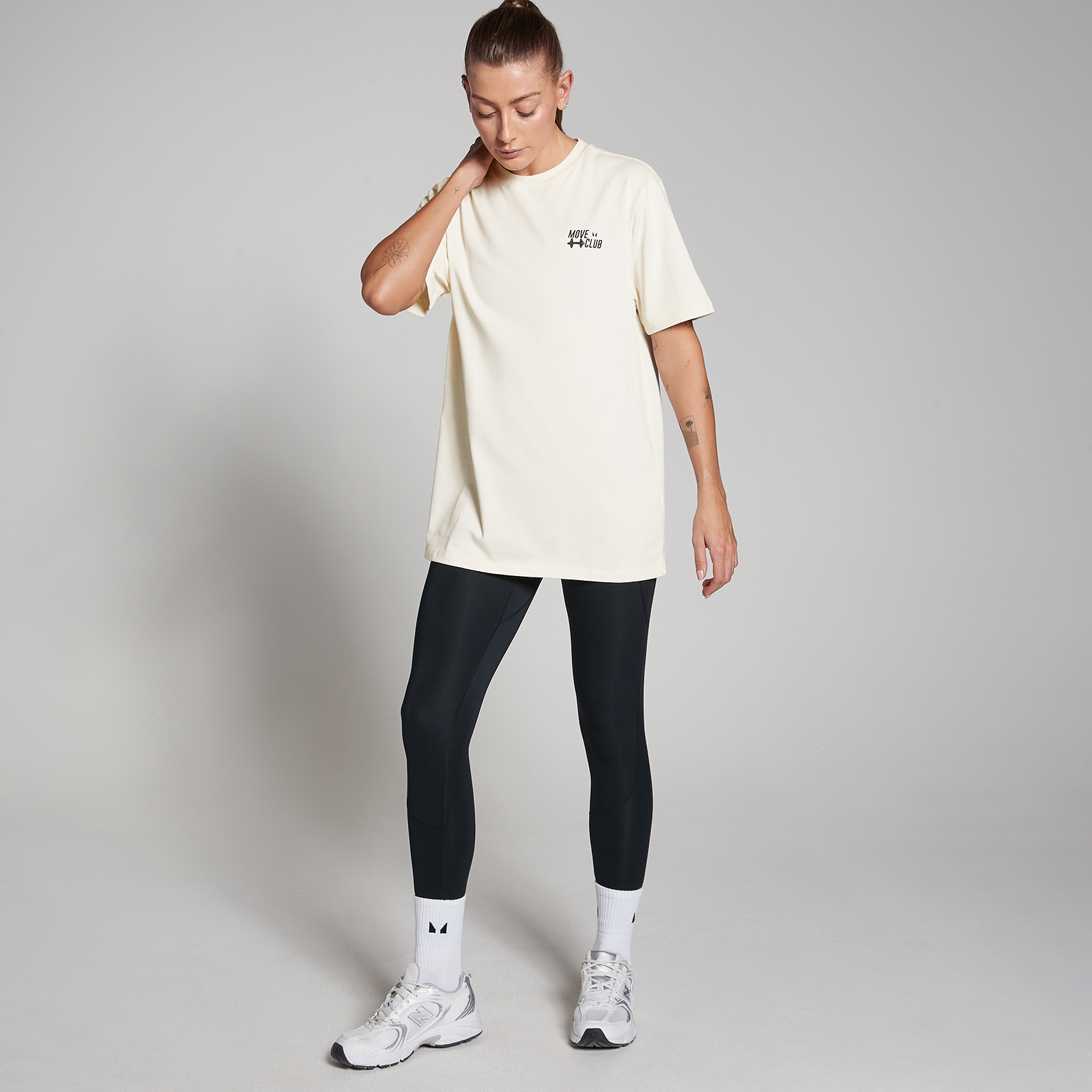 5059883419879 - FIBO Oversized Move Club T-Shirt – Vintage-Weiß - XXL-XXXL 5059883419879 - FIBO Oversized Move Club T-Shirt – Vintage-Weiß - XXL-XXXL