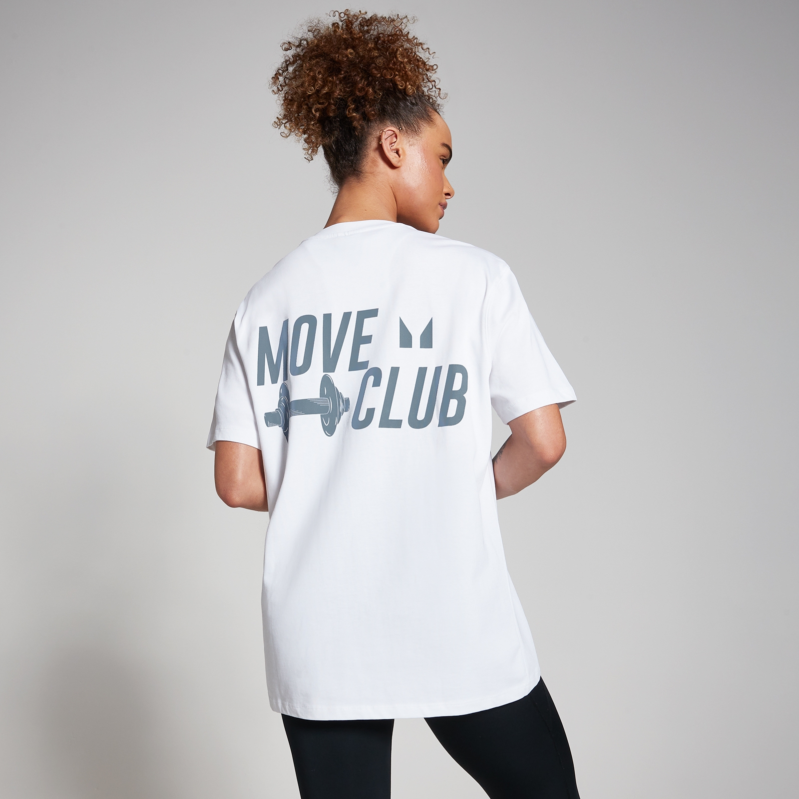 Image of T-shirt MP Oversize Move Club - Bianco - XXS-XS