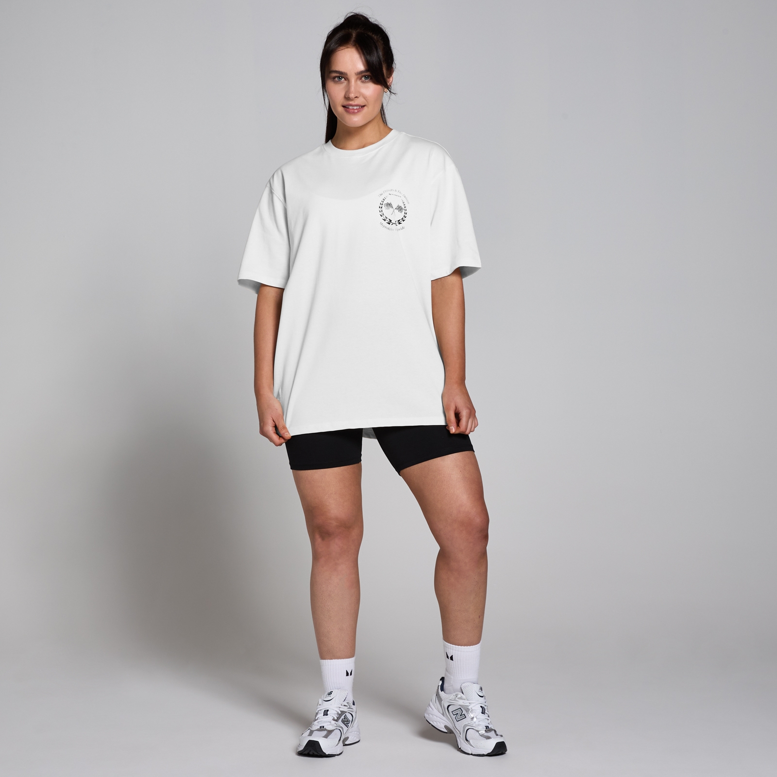 5059883420370 - World Wide T-Shirt mit Grafik – Cremefarben - XXL-XXXL