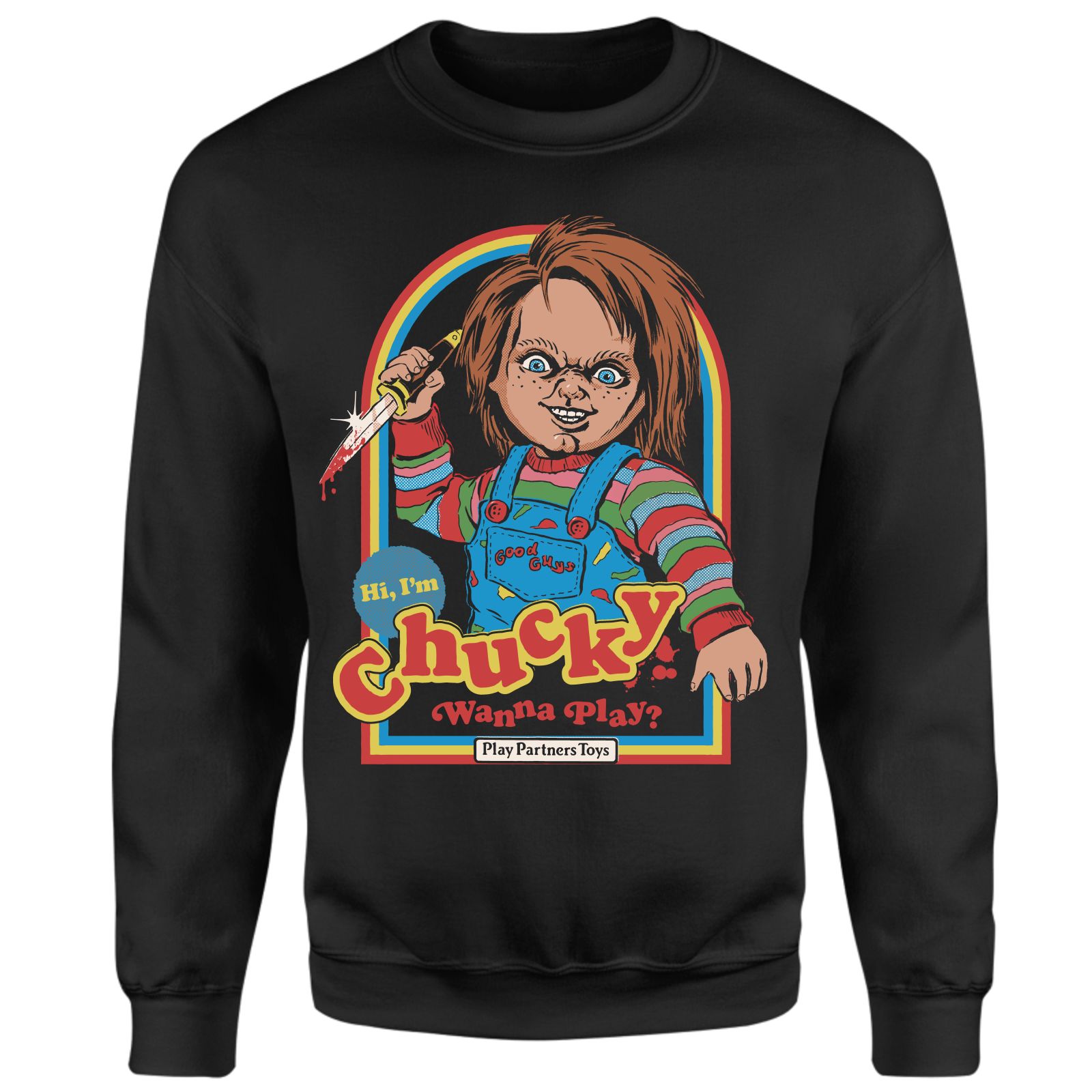 

Steven Rhodes Chucky Wanna Play Sweatshirt - Black - XS - Nero