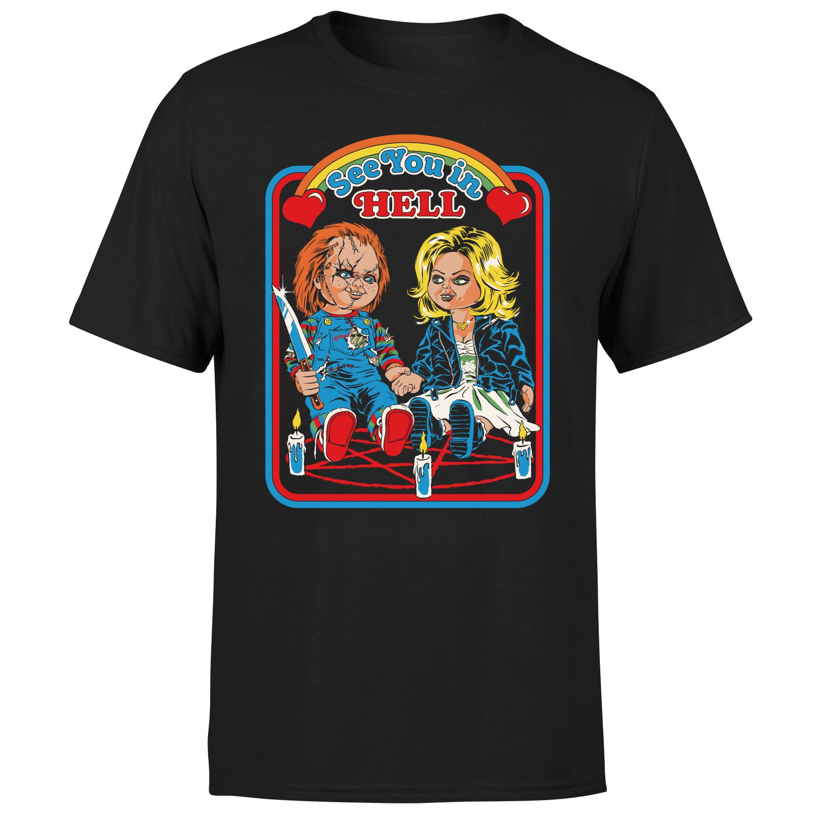 

Steven Rhodes Chucky See You In Hell Men's T-Shirt - Black - XXL - Nero