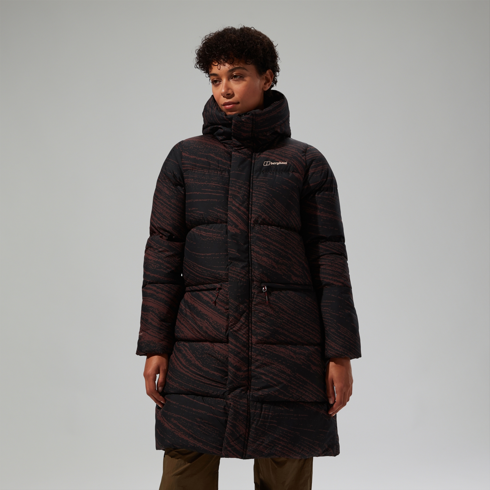 Women's Combust Reflect Long Insulated Jacket - Brown