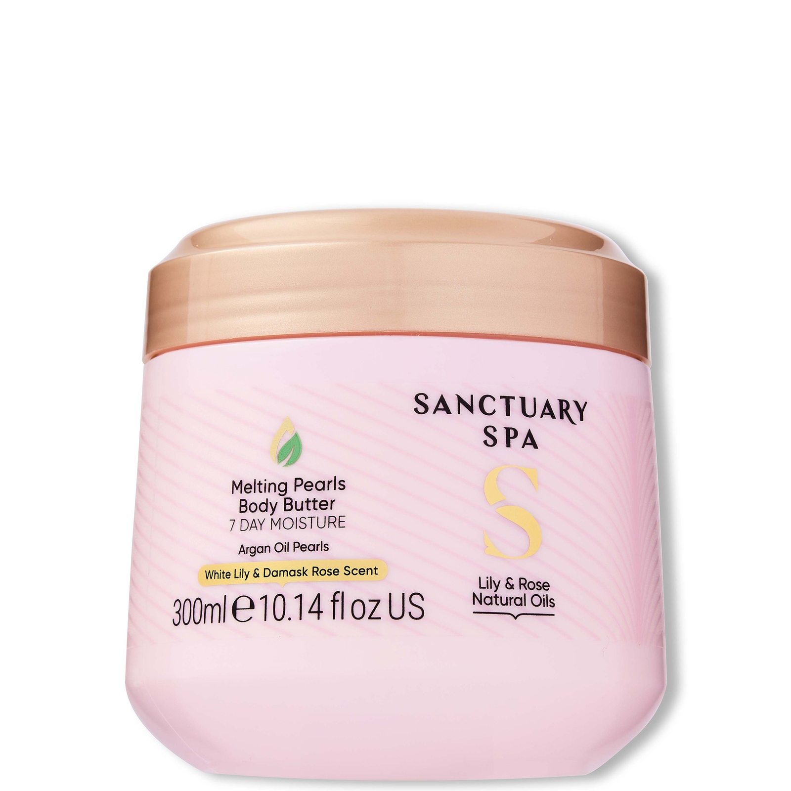 Shop Sanctuary Spa Lily & Rose Natural Oils Melting Pearls Body Butter 300ml