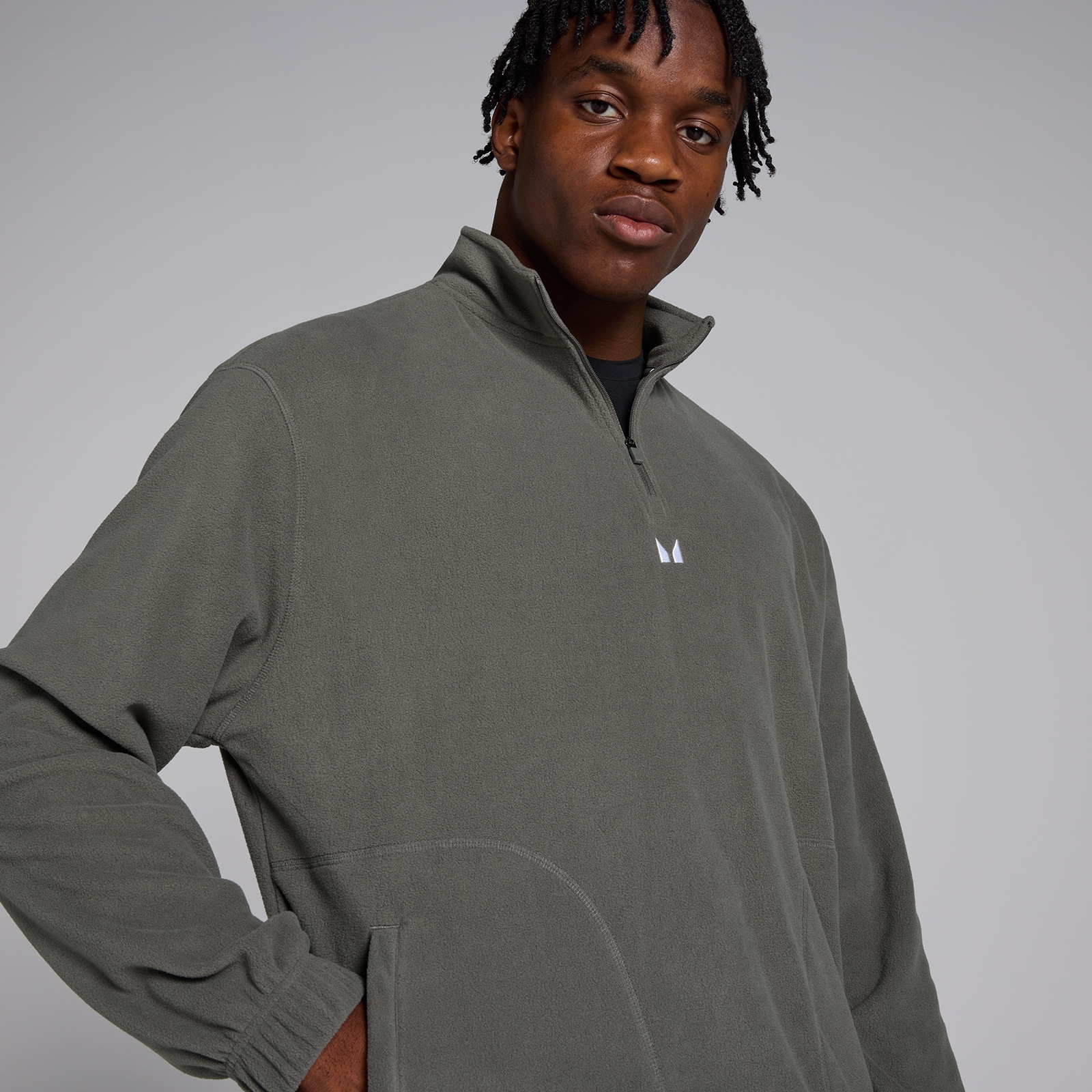 Thumbnail - MP Herren Fleece mit 1/4-Reißverschluss – Gun Metal - XL